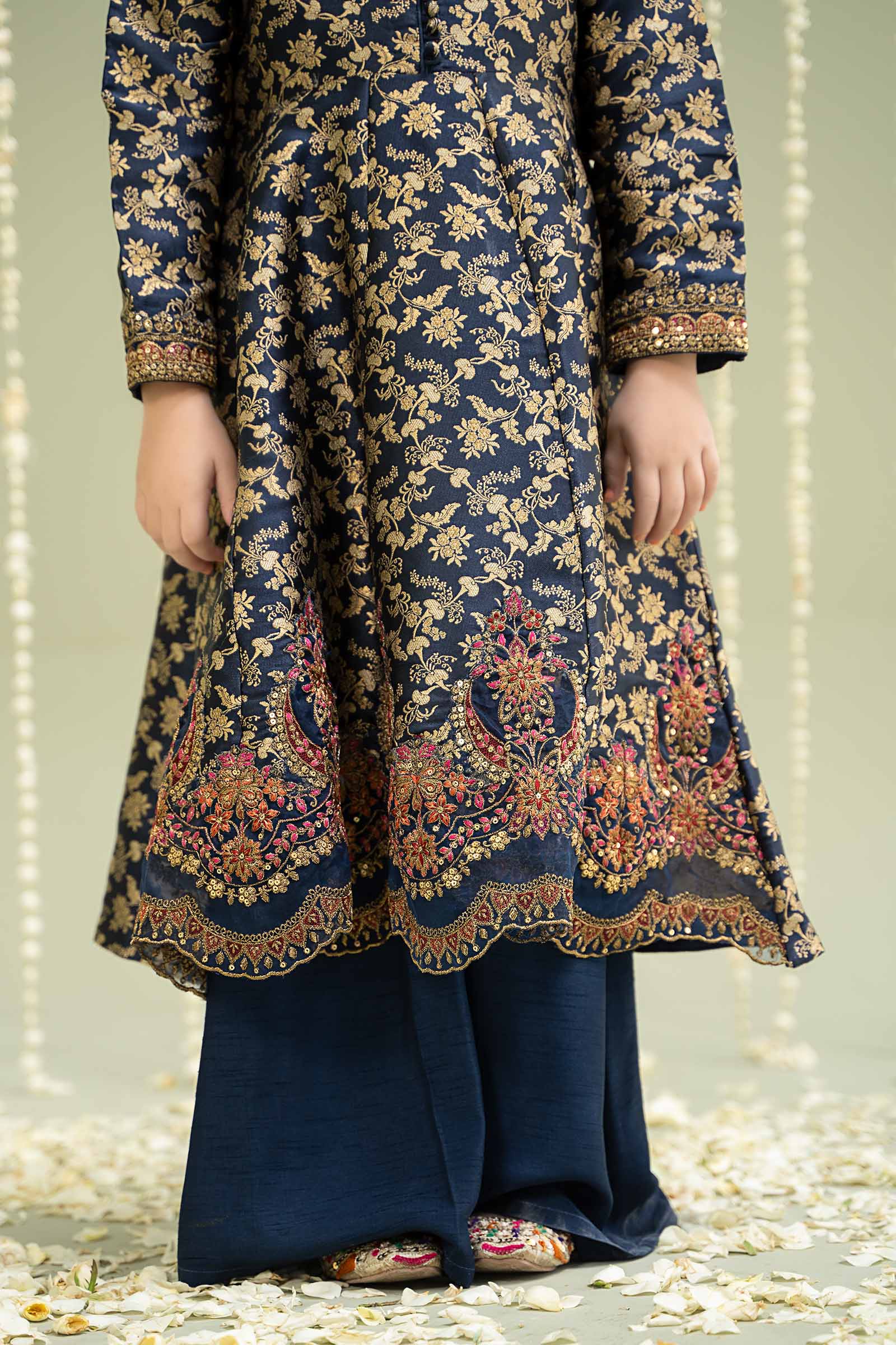 Maria B | 3 Piece Embroidered Jamawar Suit | MKS-W24-30 - House Of Hania