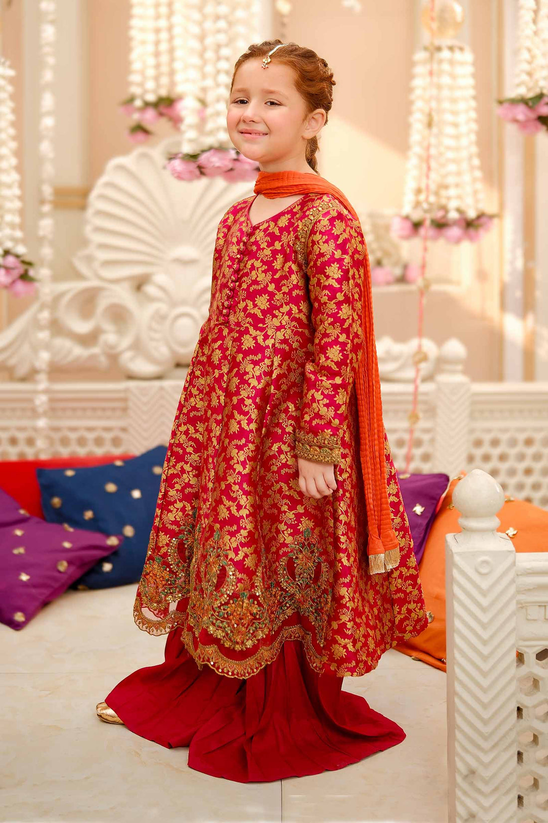 Maria B | 3 Piece Embroidered Jamawar Suit | MKS-W24-30 - House Of Hania