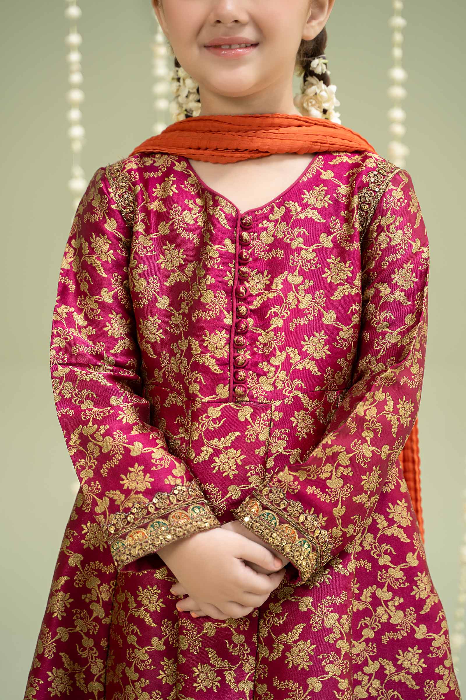 Maria B | 3 Piece Embroidered Jamawar Suit | MKS-W24-30 - House Of Hania
