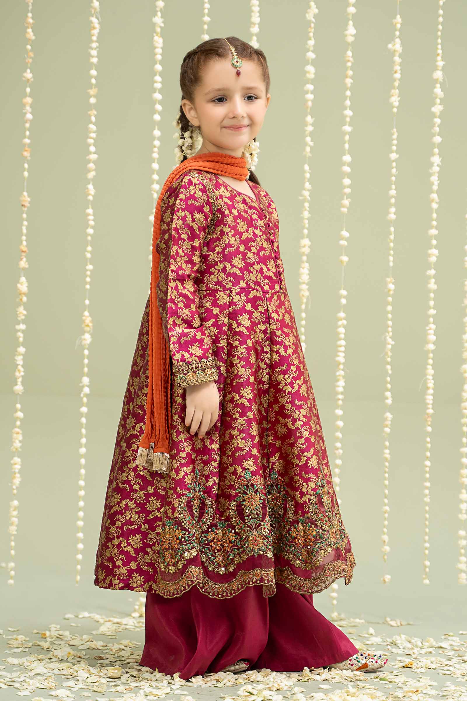 Maria B | 3 Piece Embroidered Jamawar Suit | MKS-W24-30 - House Of Hania