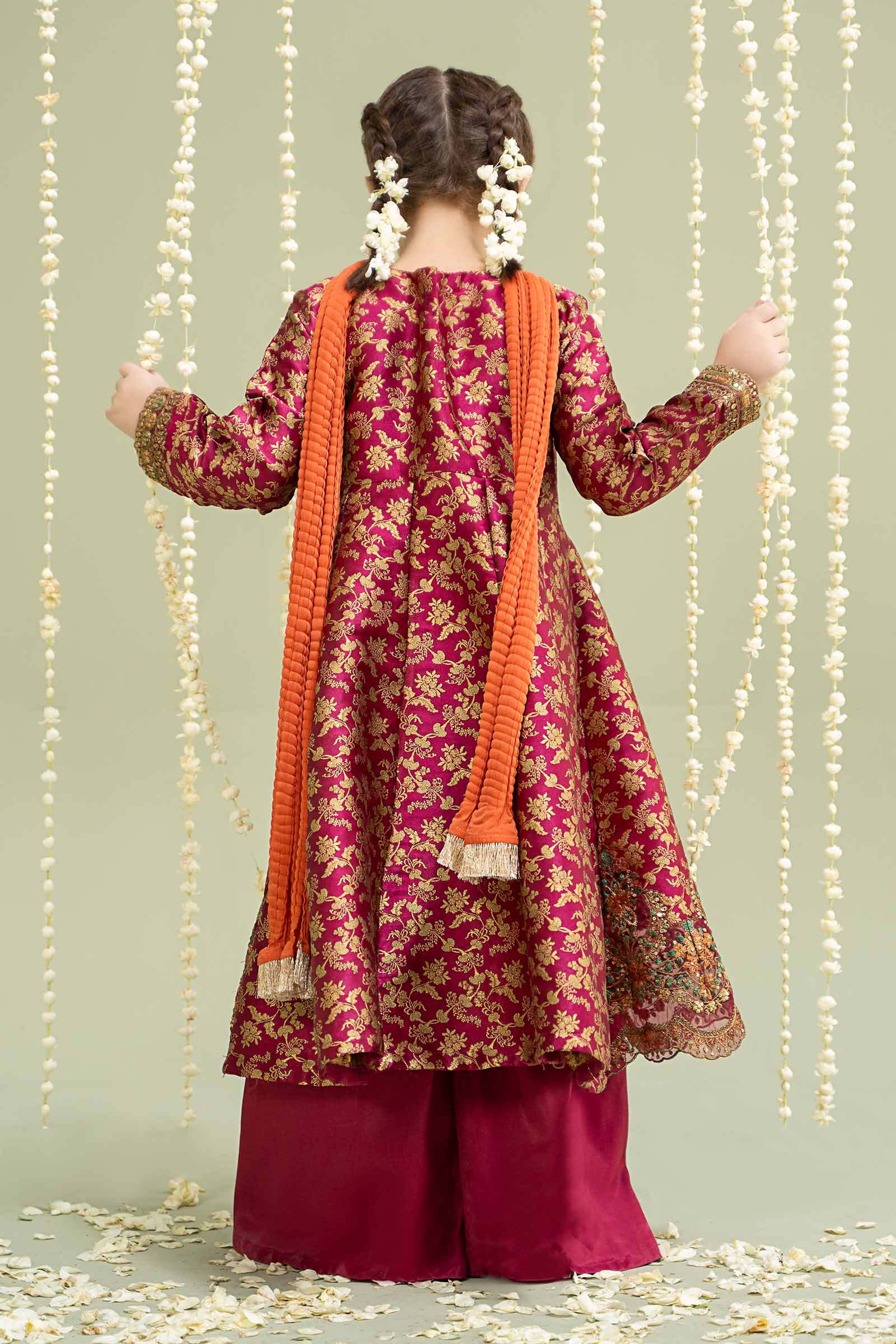 Maria B | 3 Piece Embroidered Jamawar Suit | MKS-W24-30 - House Of Hania