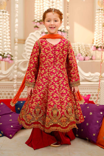 Maria B | 3 Piece Embroidered Jamawar Suit | MKS-W24-30 - House Of Hania