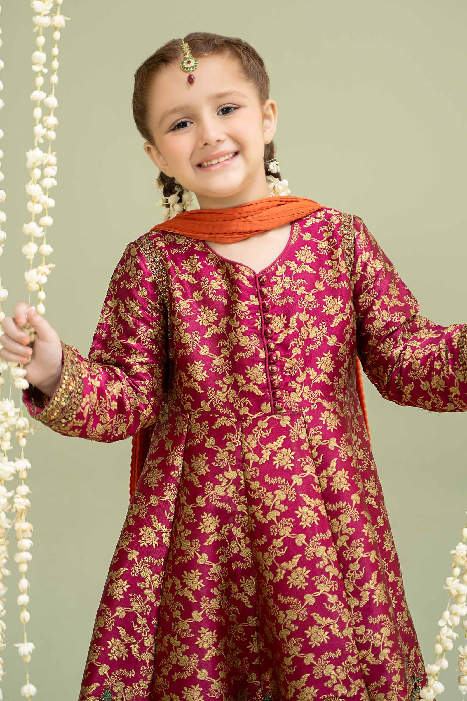 Maria B | 3 Piece Embroidered Jamawar Suit | MKS-W24-30 - House Of Hania