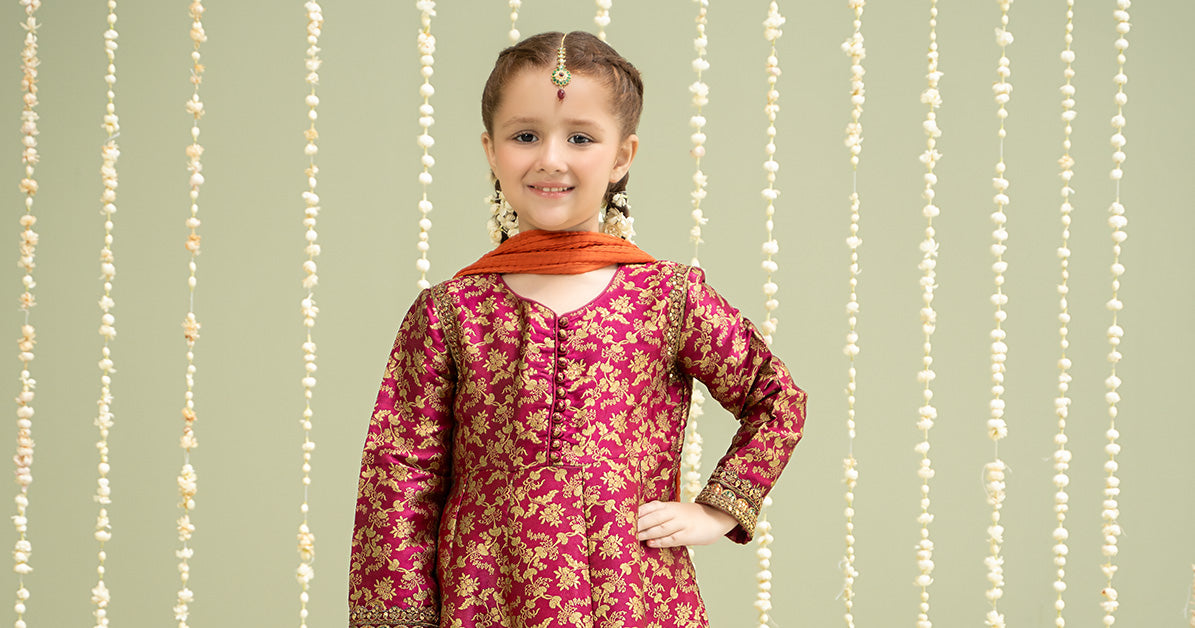 Maria B | 3 Piece Embroidered Jamawar Suit | MKS-W24-30 - House Of Hania