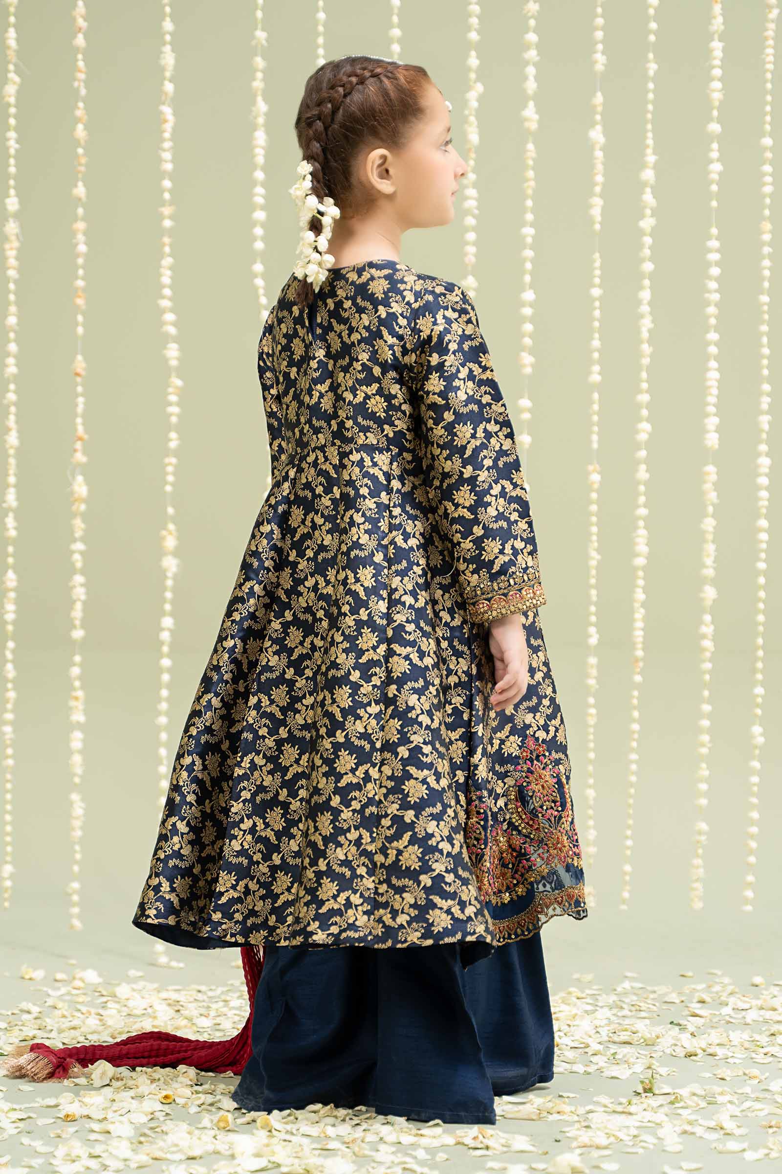 Maria B | 3 Piece Embroidered Jamawar Suit | MKS-W24-30 - House Of Hania