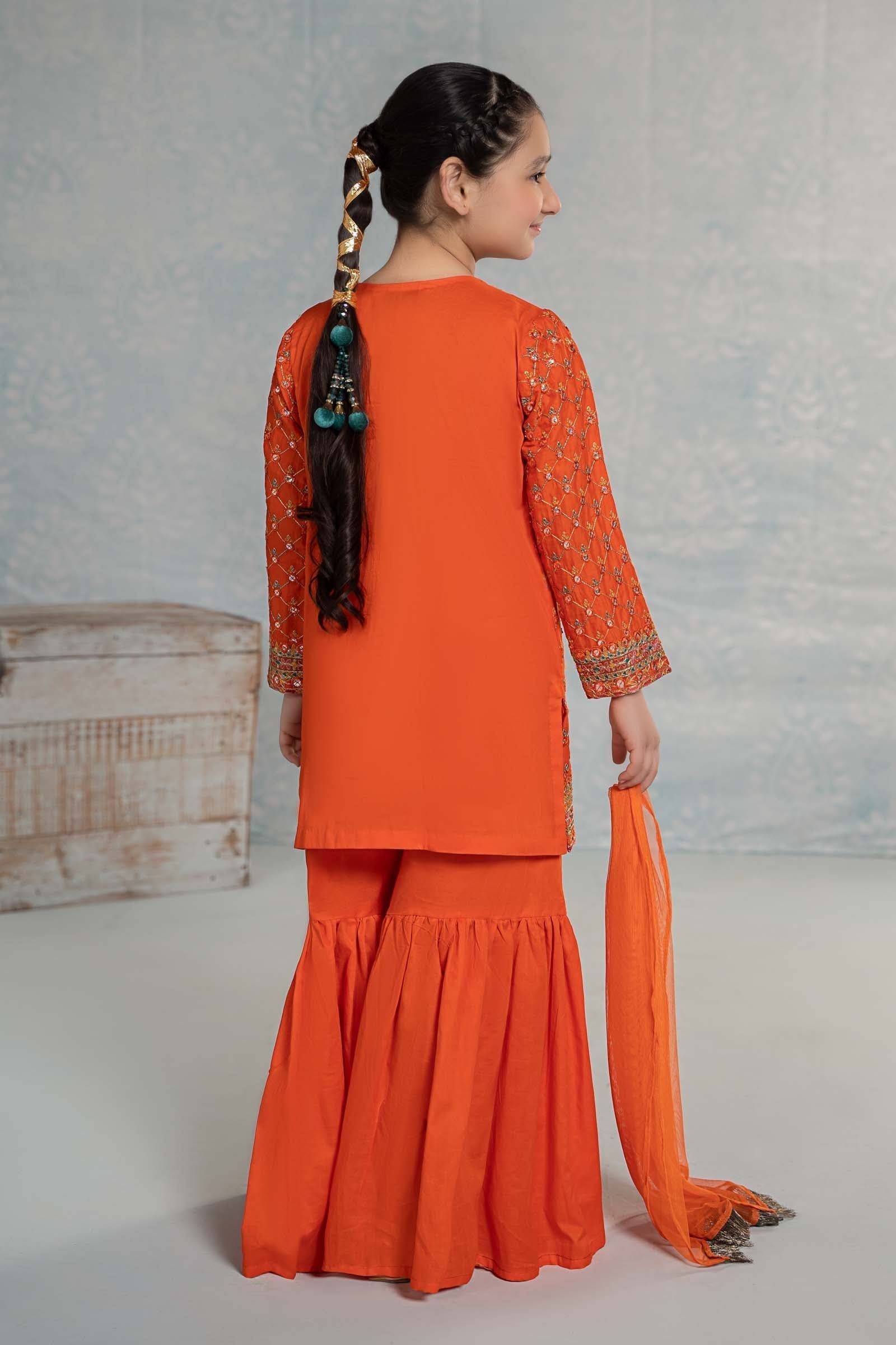 Maria B | 3 Piece Embroidered Lawn Suit | MKD-EF24-09 - House Of Hania