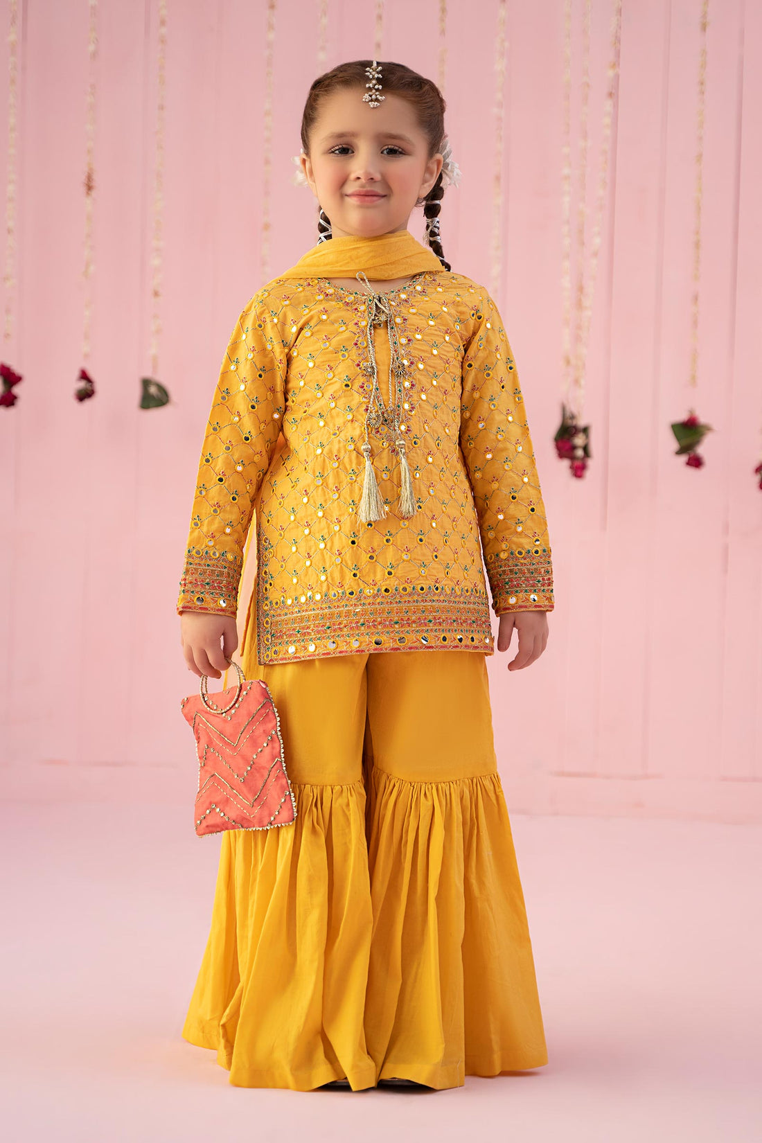 Maria B | 3 Piece Embroidered Lawn Suit | MKD-EF24-09 - House Of Hania