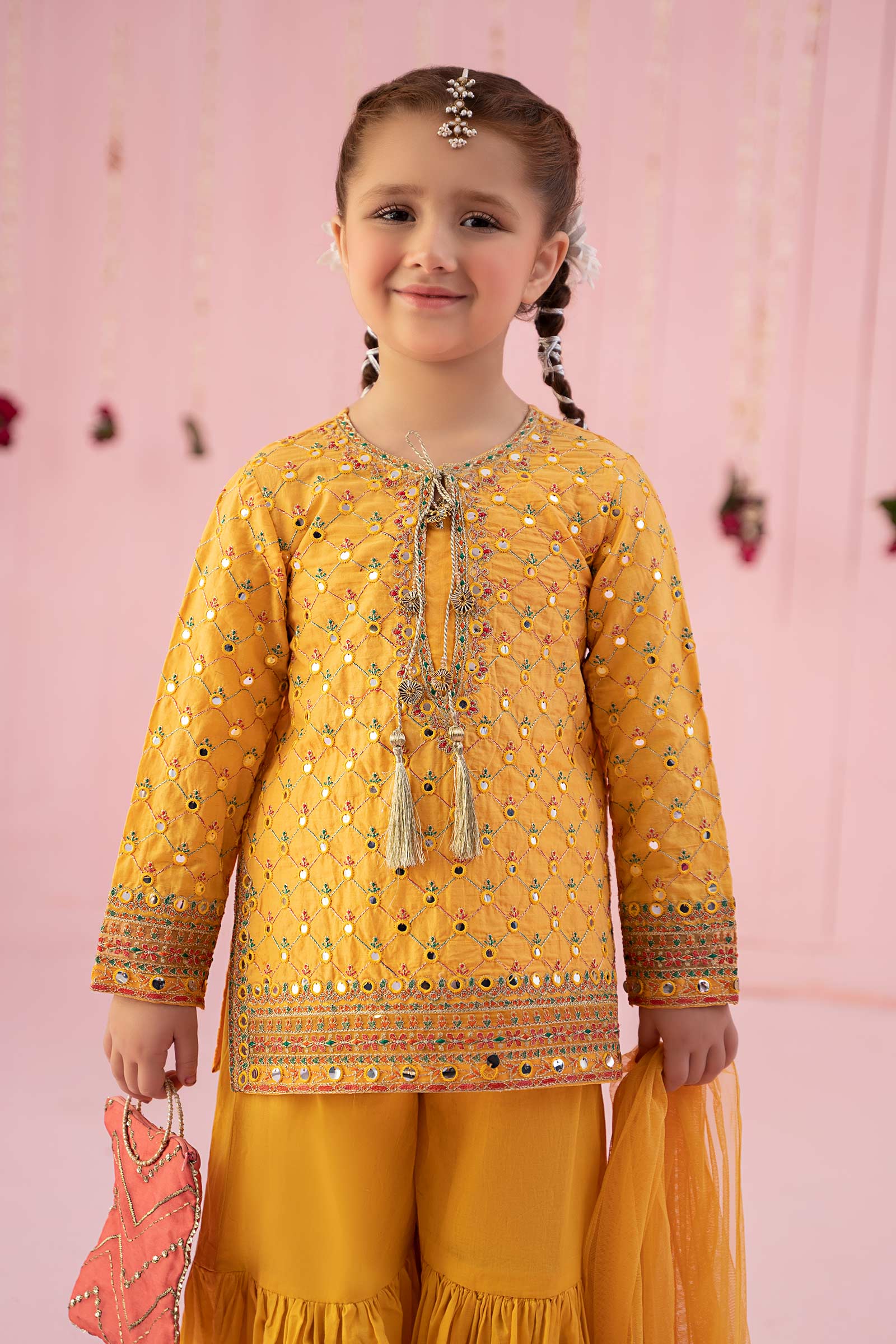 Maria B | 3 Piece Embroidered Lawn Suit | MKD-EF24-09 - House Of Hania