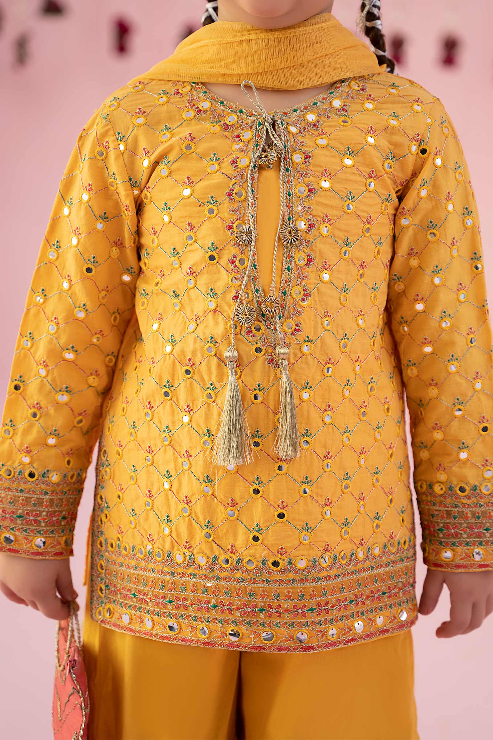 Maria B | 3 Piece Embroidered Lawn Suit | MKD-EF24-09 - House Of Hania