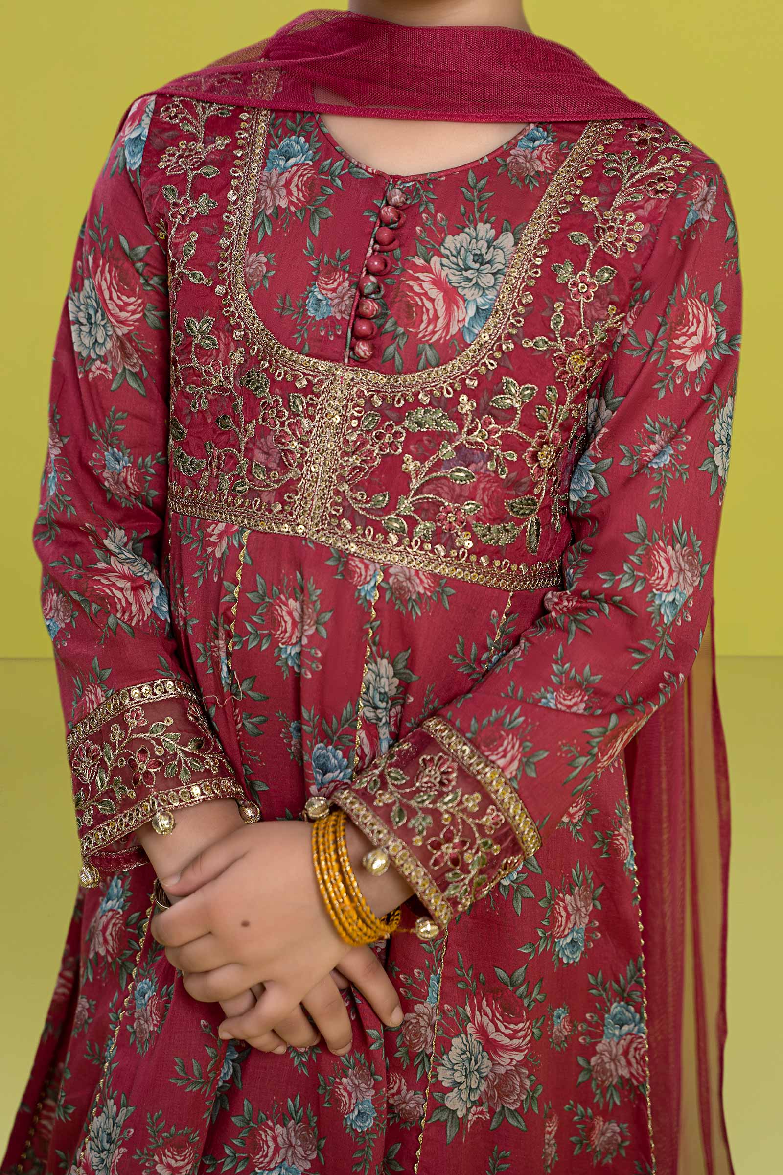 Maria B | 3 Piece Embroidered Lawn Suit | MKD-EF24-32 - House Of Hania