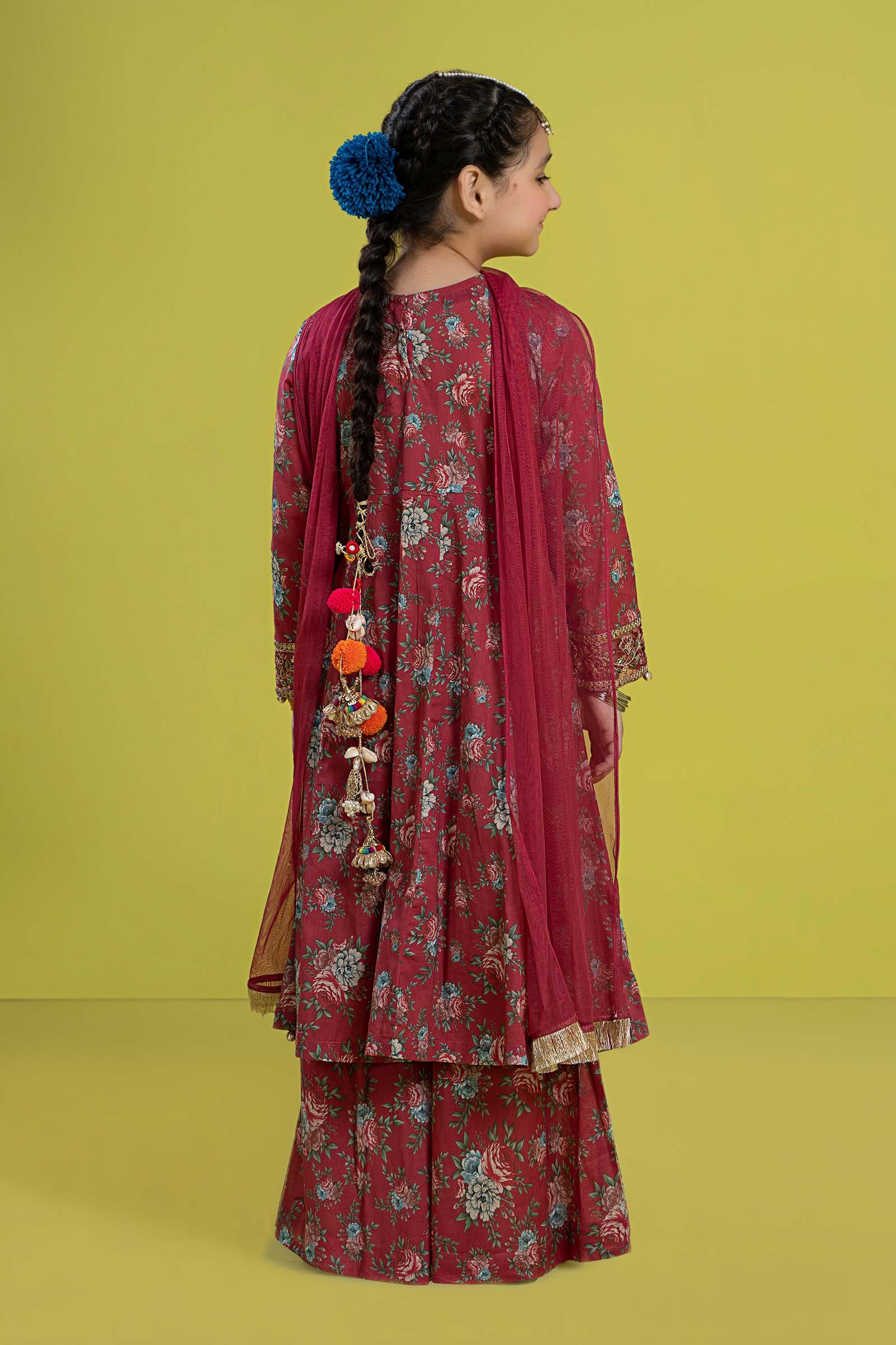 Maria B | 3 Piece Embroidered Lawn Suit | MKD-EF24-32 - House Of Hania