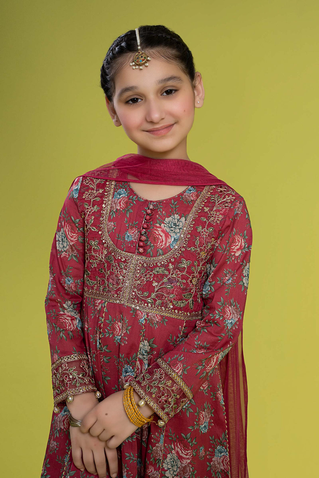 Maria B | 3 Piece Embroidered Lawn Suit | MKD-EF24-32 - House Of Hania