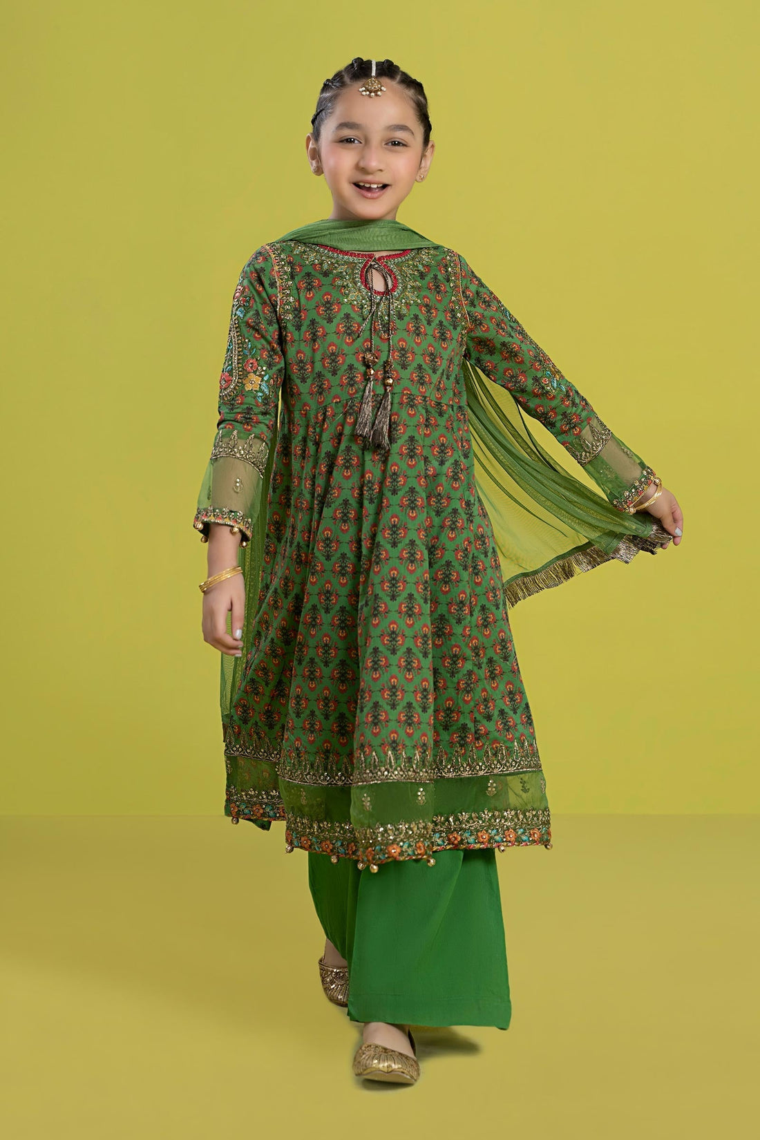 Maria B | 3 Piece Embroidered Lawn Suit | MKD-EF24-36 - House Of Hania