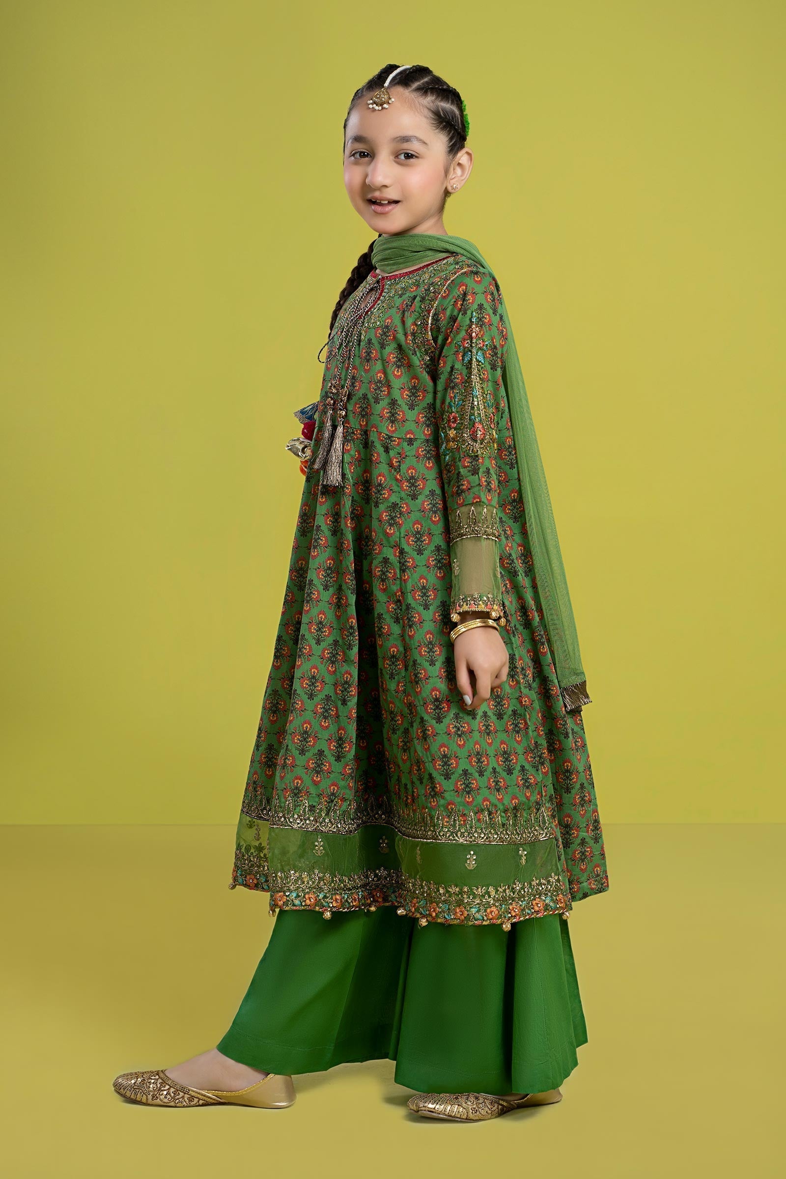 Maria B | 3 Piece Embroidered Lawn Suit | MKD-EF24-36 - House Of Hania