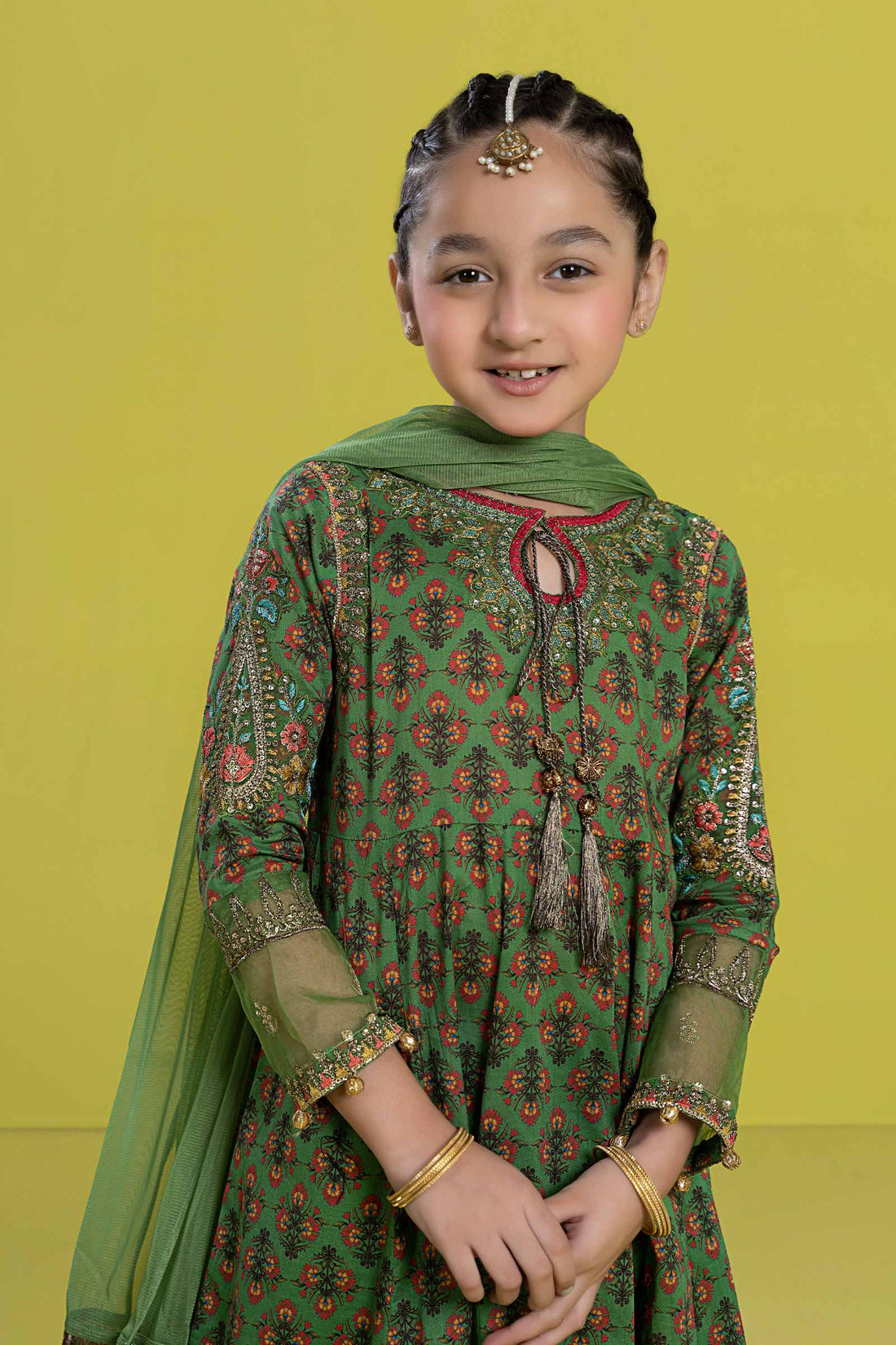 Maria B | 3 Piece Embroidered Lawn Suit | MKD-EF24-36 - House Of Hania