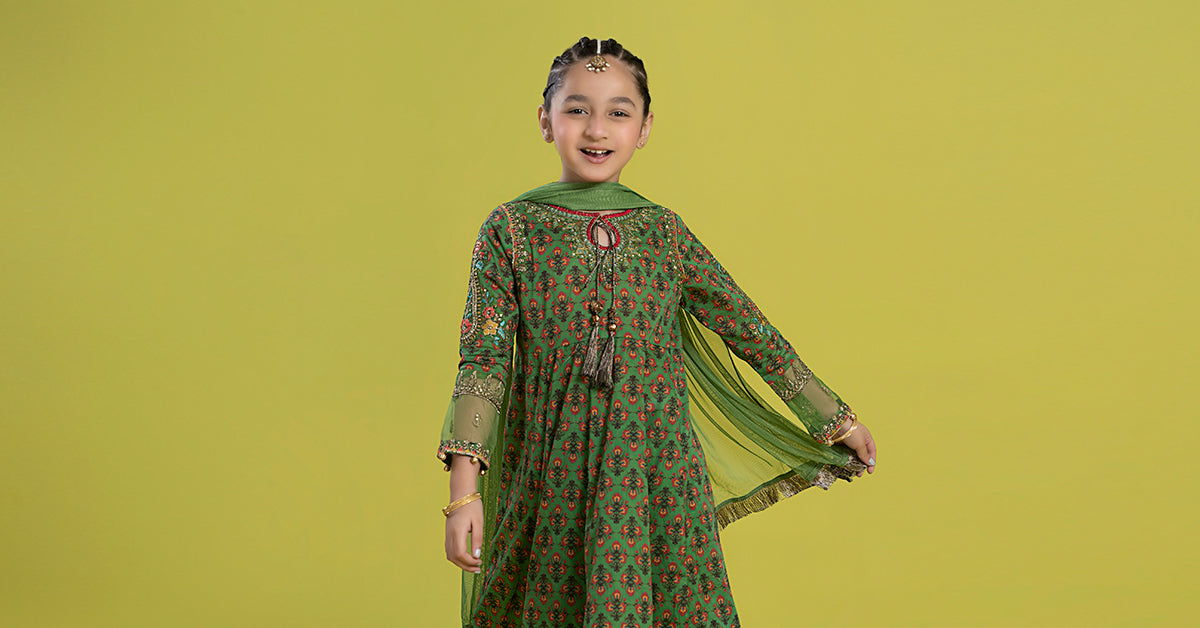 Maria B | 3 Piece Embroidered Lawn Suit | MKD-EF24-36 - House Of Hania