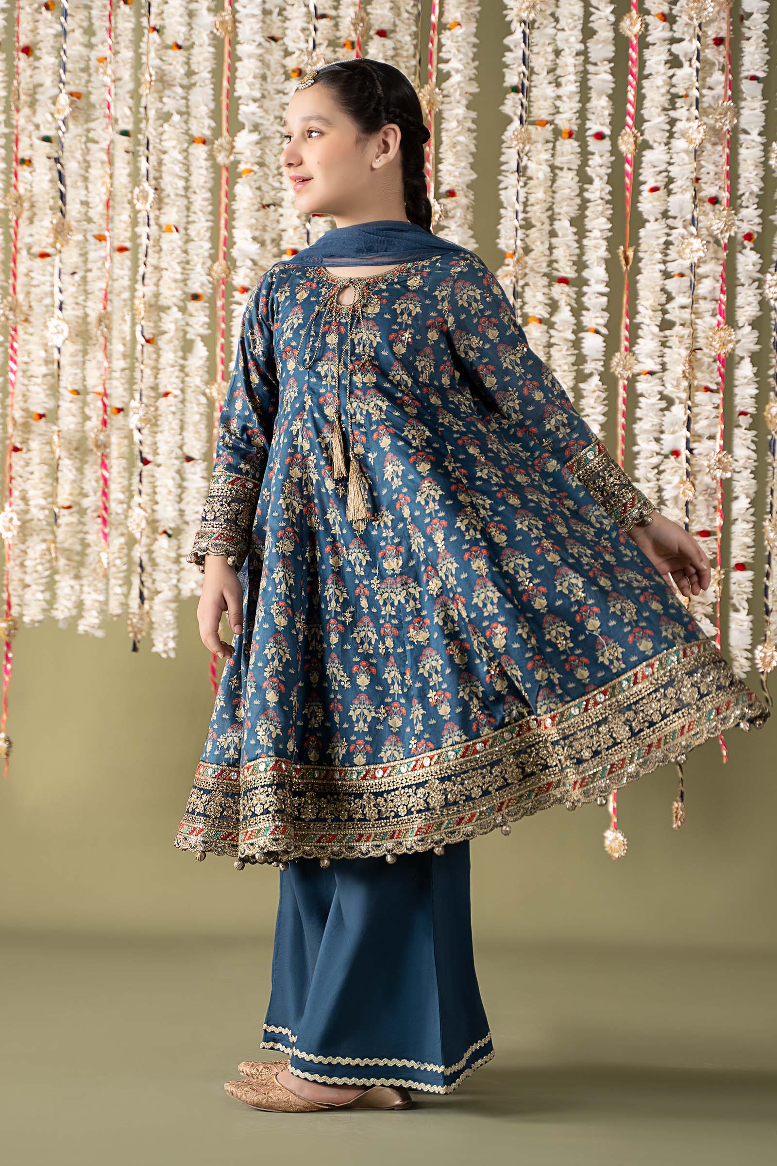 Maria B | 3 Piece Embroidered Lawn Suit | MKD-EF25-05 - House Of Hania