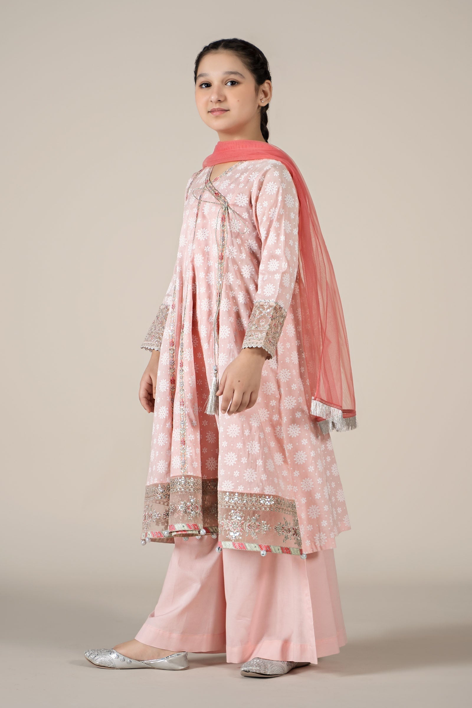 Maria B | 3 Piece Embroidered Lawn Suit | MKD-EF25-09 - House Of Hania