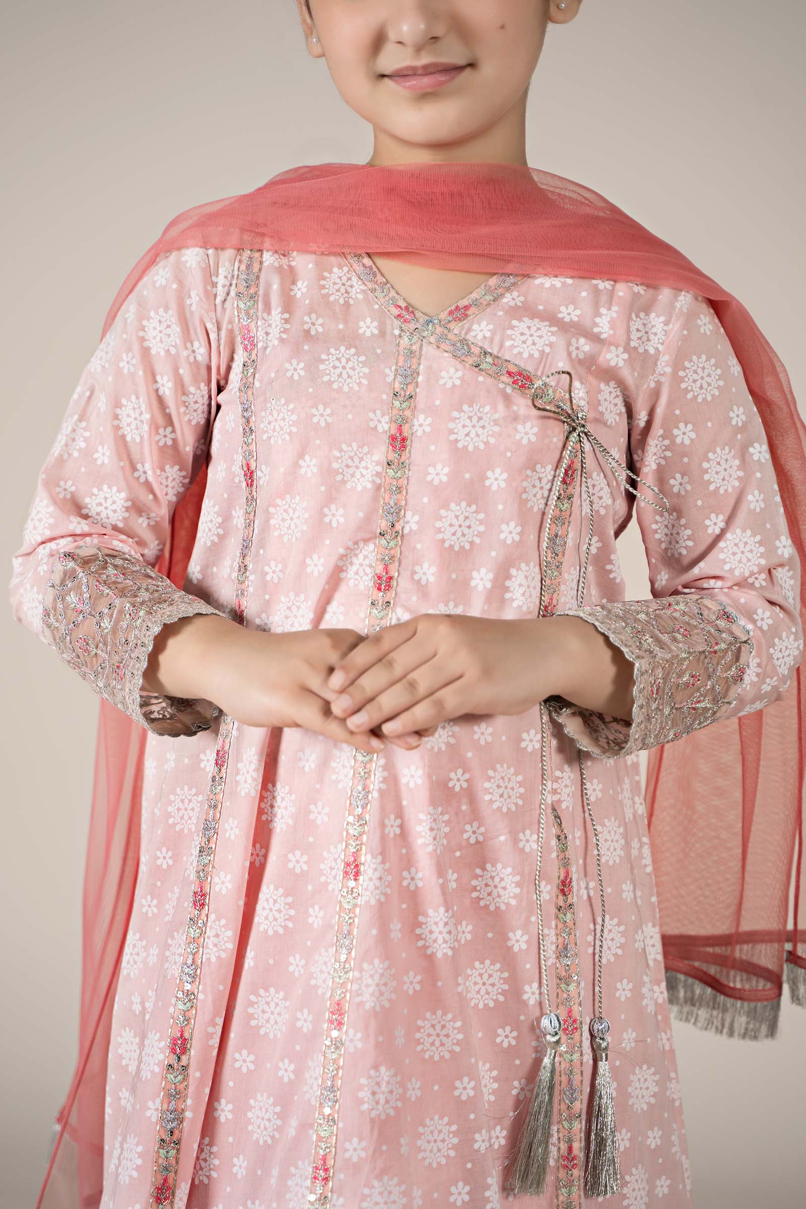 Maria B | 3 Piece Embroidered Lawn Suit | MKD-EF25-09 - House Of Hania