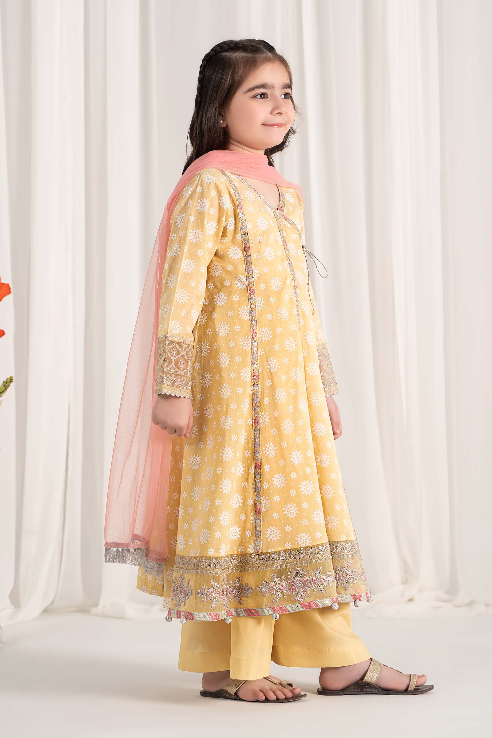 Maria B | 3 Piece Embroidered Lawn Suit | MKD-EF25-09 - House Of Hania