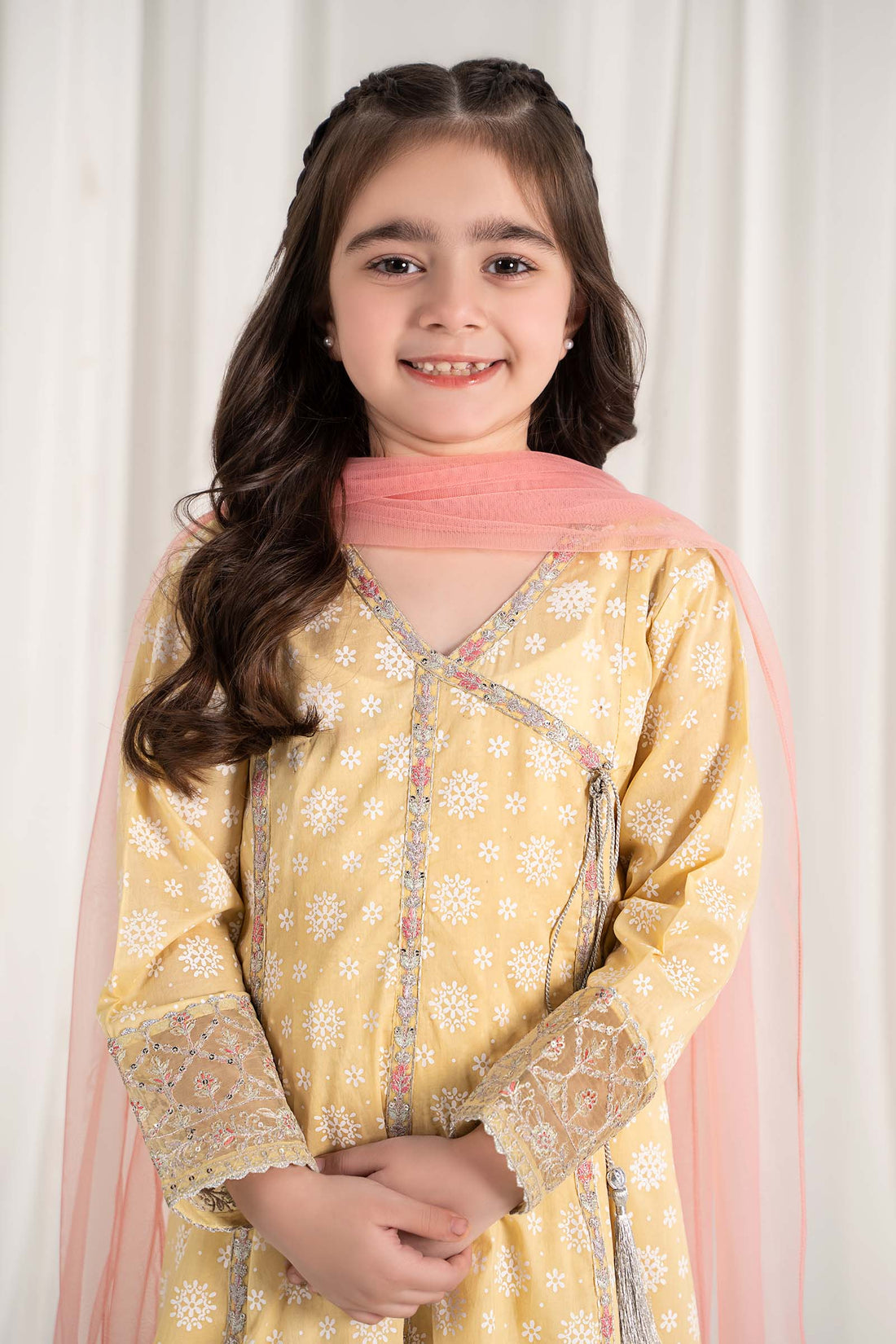 Maria B | 3 Piece Embroidered Lawn Suit | MKD-EF25-09 - House Of Hania