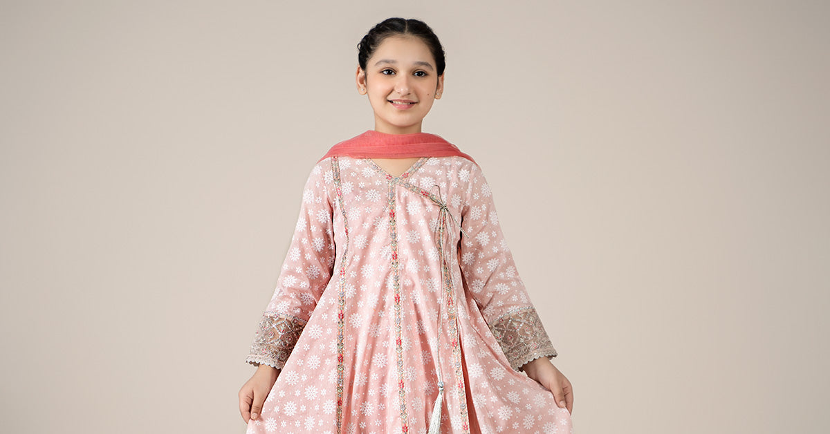 Maria B | 3 Piece Embroidered Lawn Suit | MKD-EF25-09 - House Of Hania