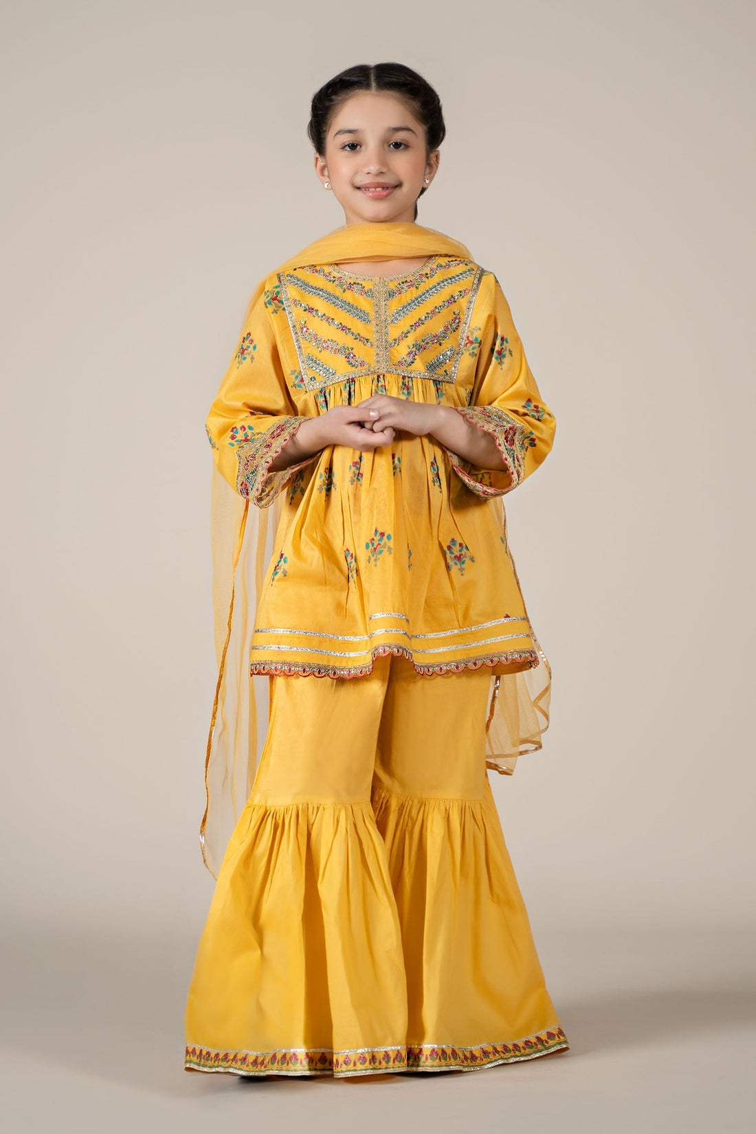 Maria B | 3 Piece Embroidered Lawn Suit | MKD-EF25-15 - House Of Hania