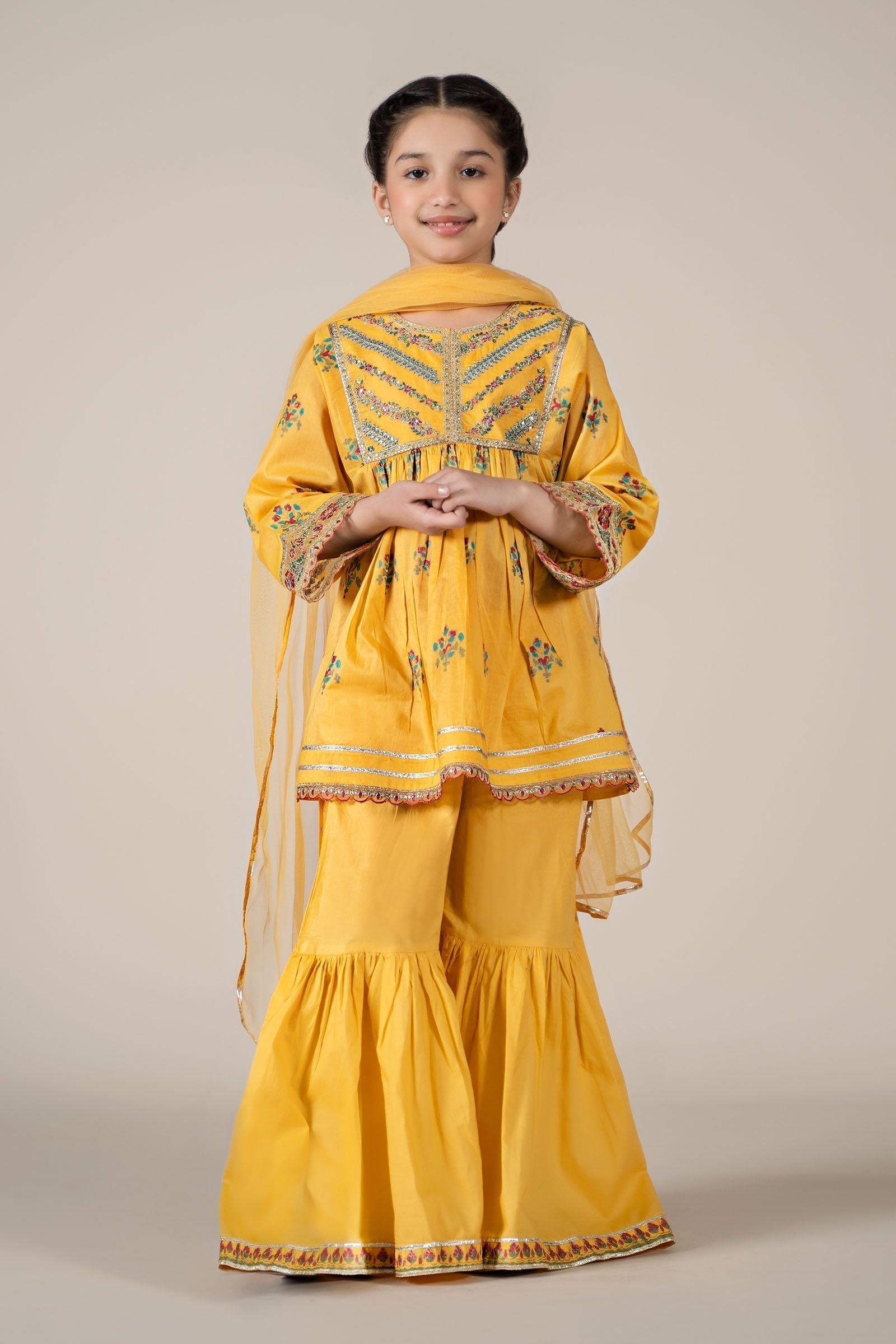 Maria B | 3 Piece Embroidered Lawn Suit | MKD-EF25-15 - House Of Hania