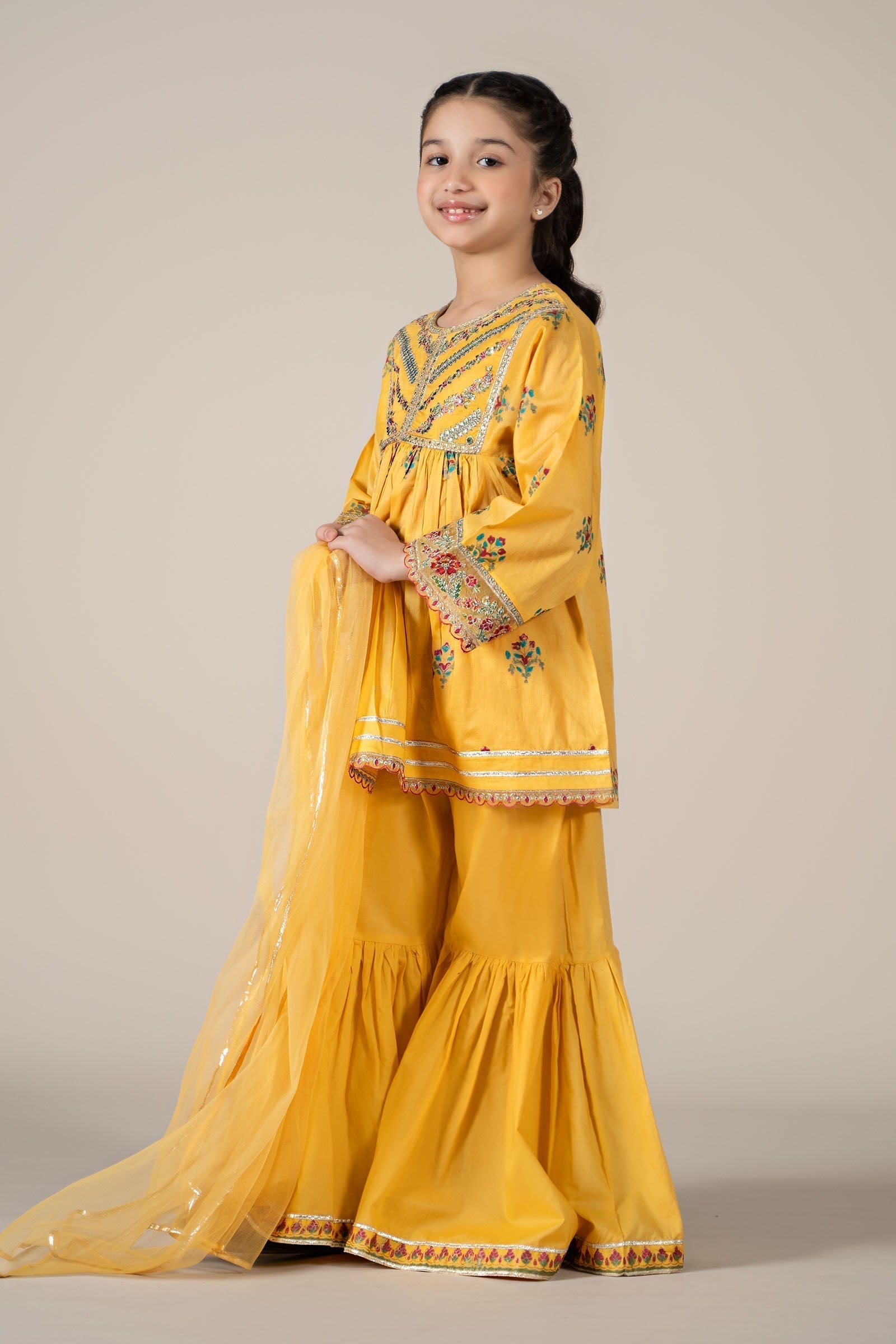Maria B | 3 Piece Embroidered Lawn Suit | MKD-EF25-15 - House Of Hania