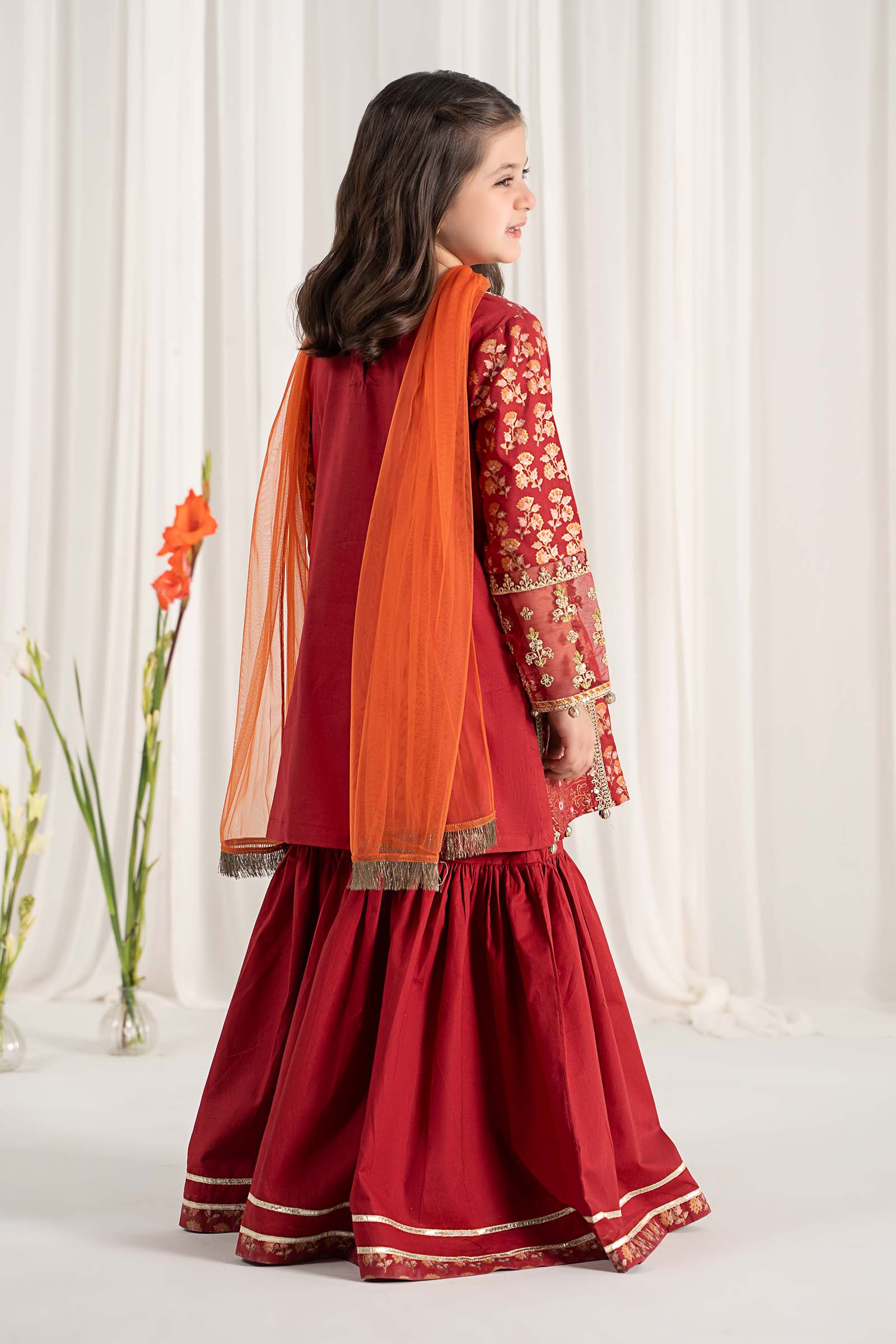 Maria B | 3 Piece Embroidered Lawn Suit | MKD-EF25-23 - House Of Hania