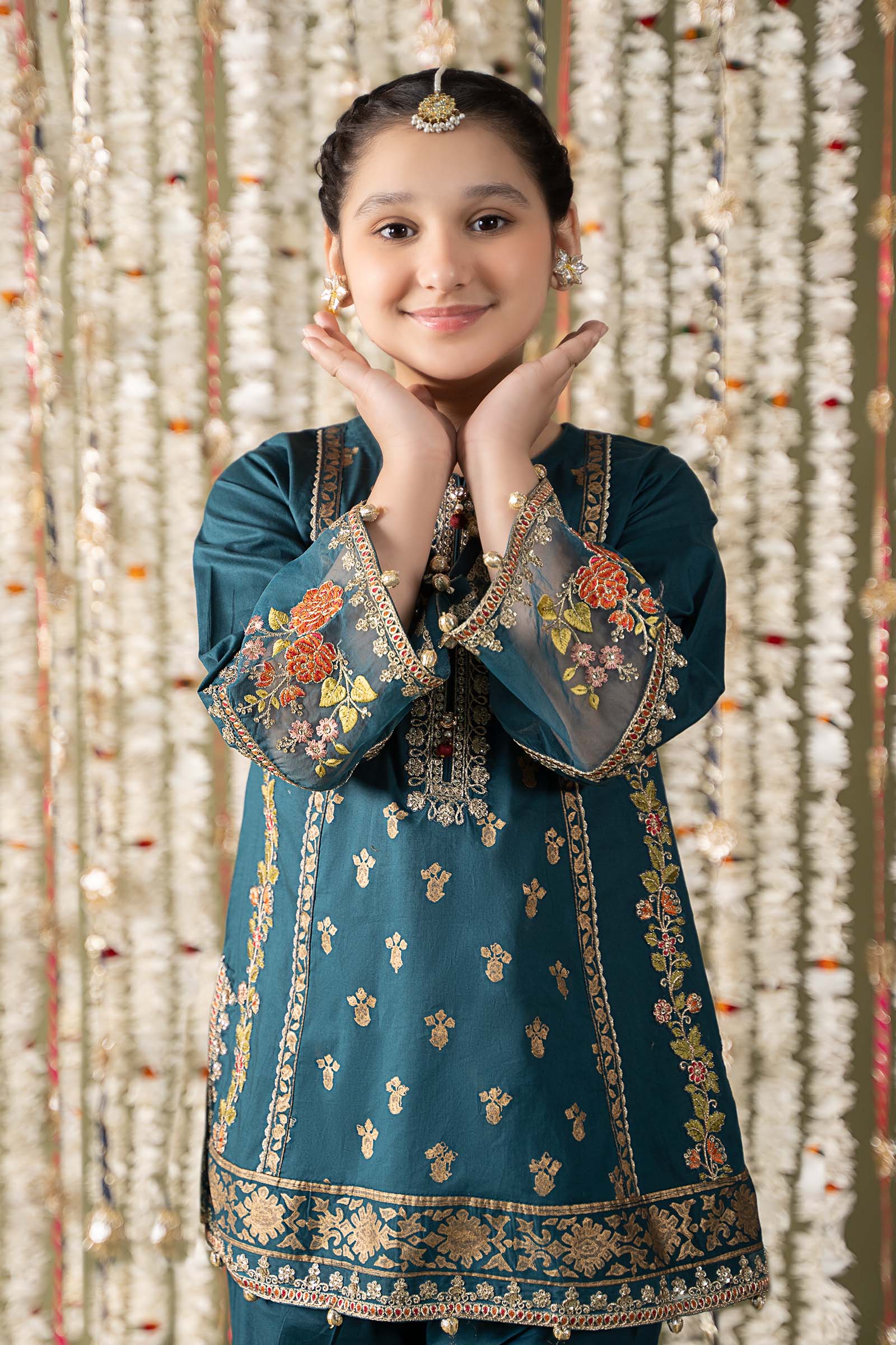 Maria B | 3 Piece Embroidered Lawn Suit | MKD-EF25-24 - House Of Hania