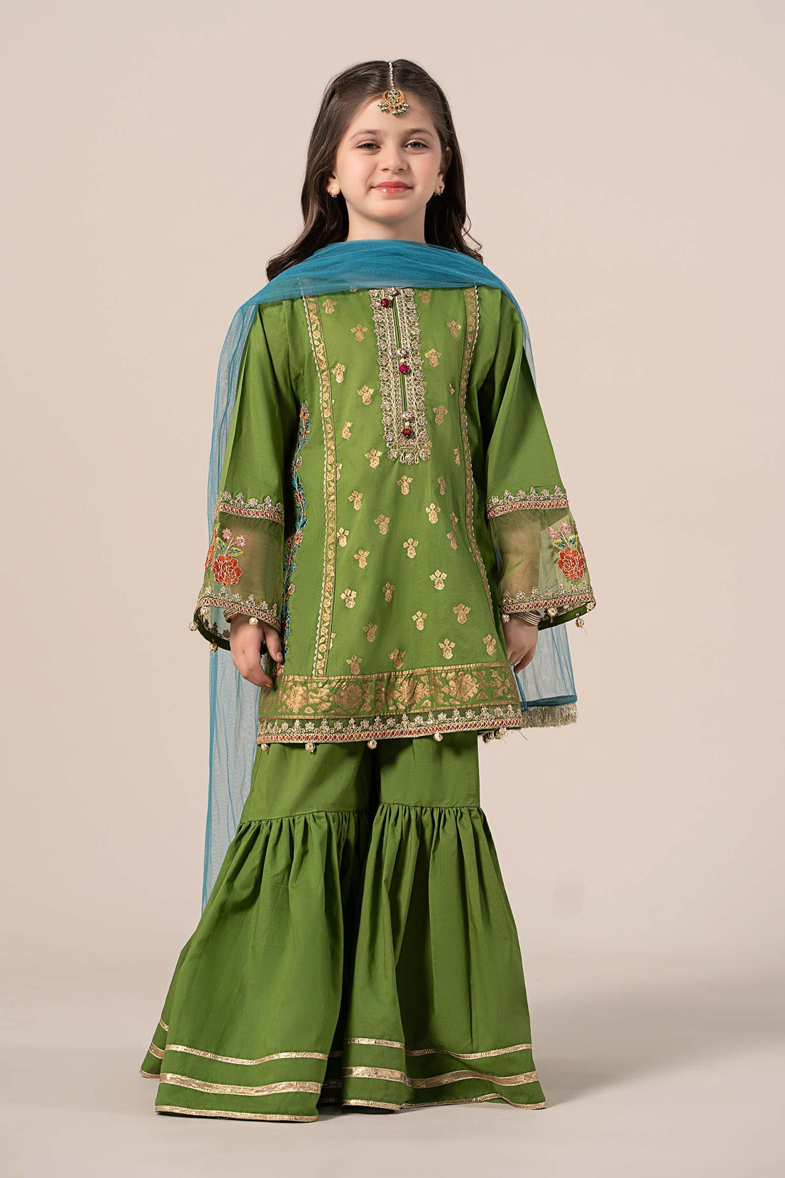 Maria B | 3 Piece Embroidered Lawn Suit | MKD-EF25-24 - House Of Hania
