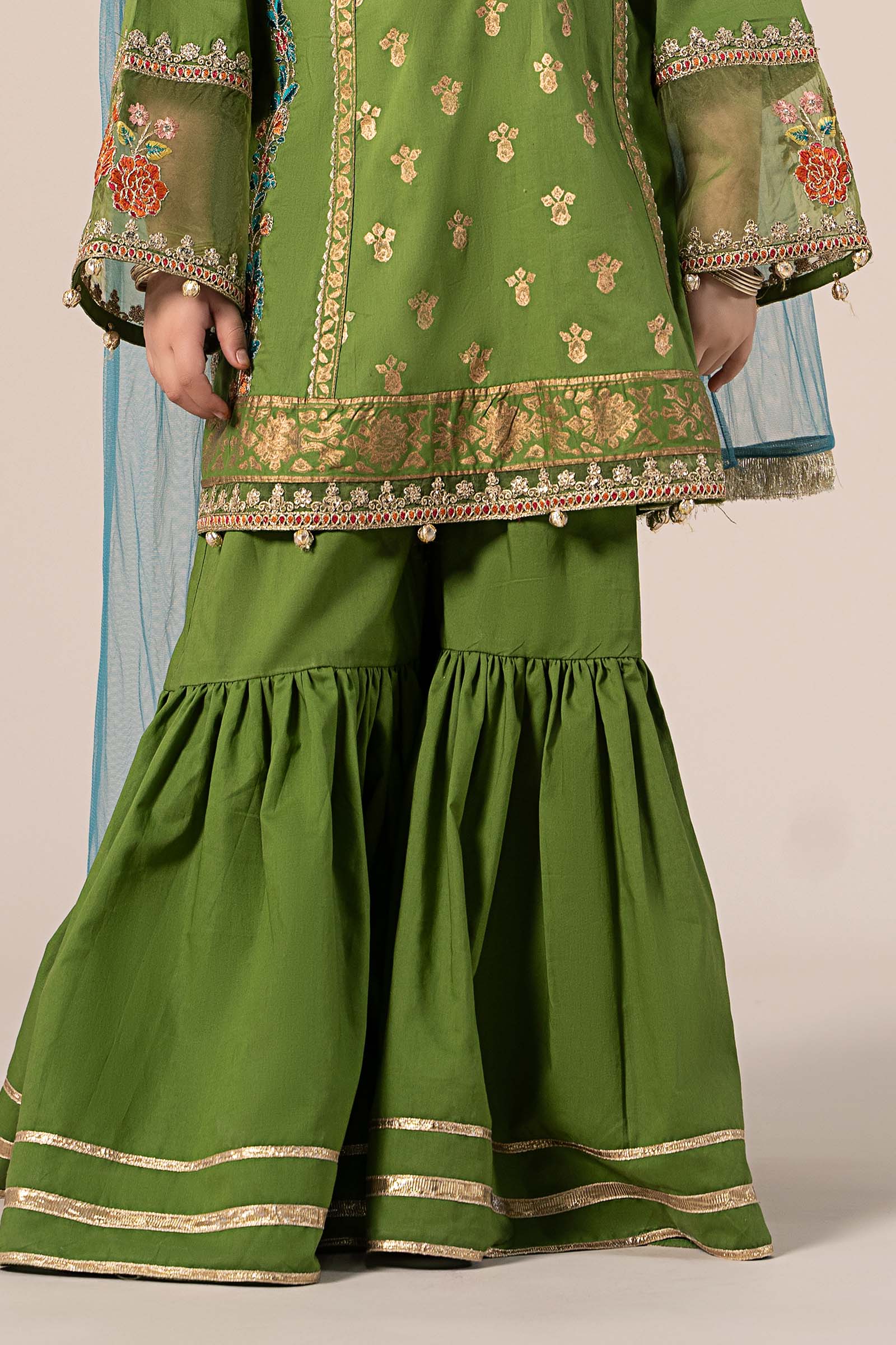 Maria B | 3 Piece Embroidered Lawn Suit | MKD-EF25-24 - House Of Hania