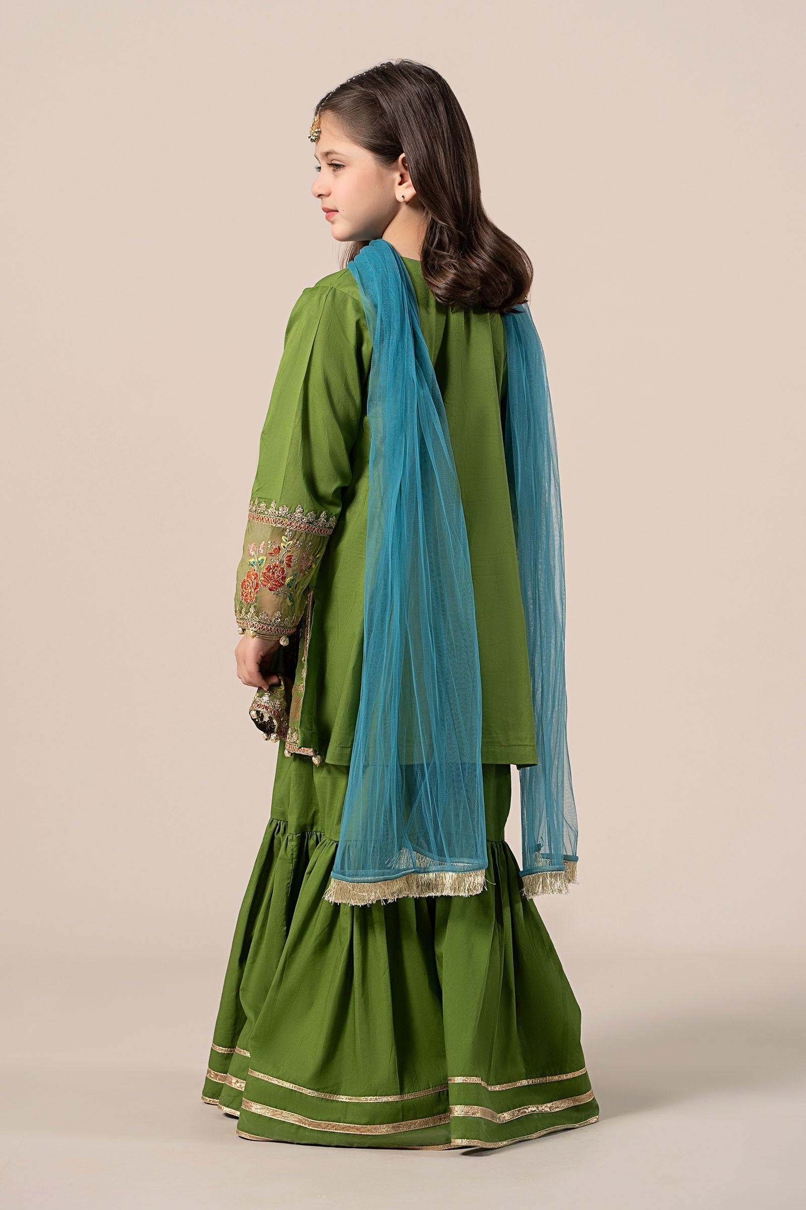 Maria B | 3 Piece Embroidered Lawn Suit | MKD-EF25-24 - House Of Hania