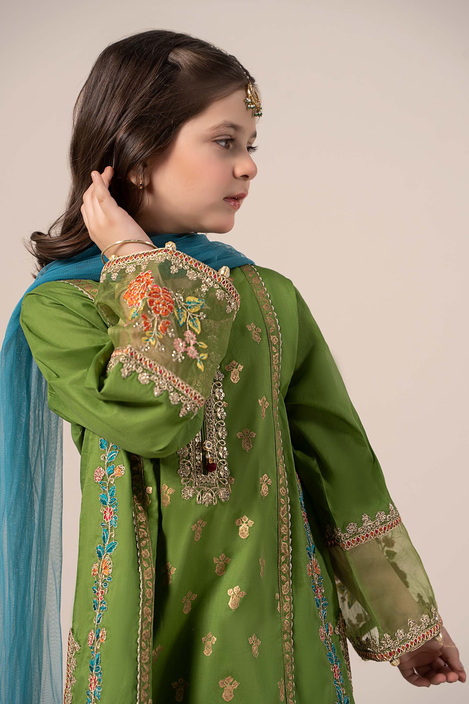 Maria B | 3 Piece Embroidered Lawn Suit | MKD-EF25-24 - House Of Hania