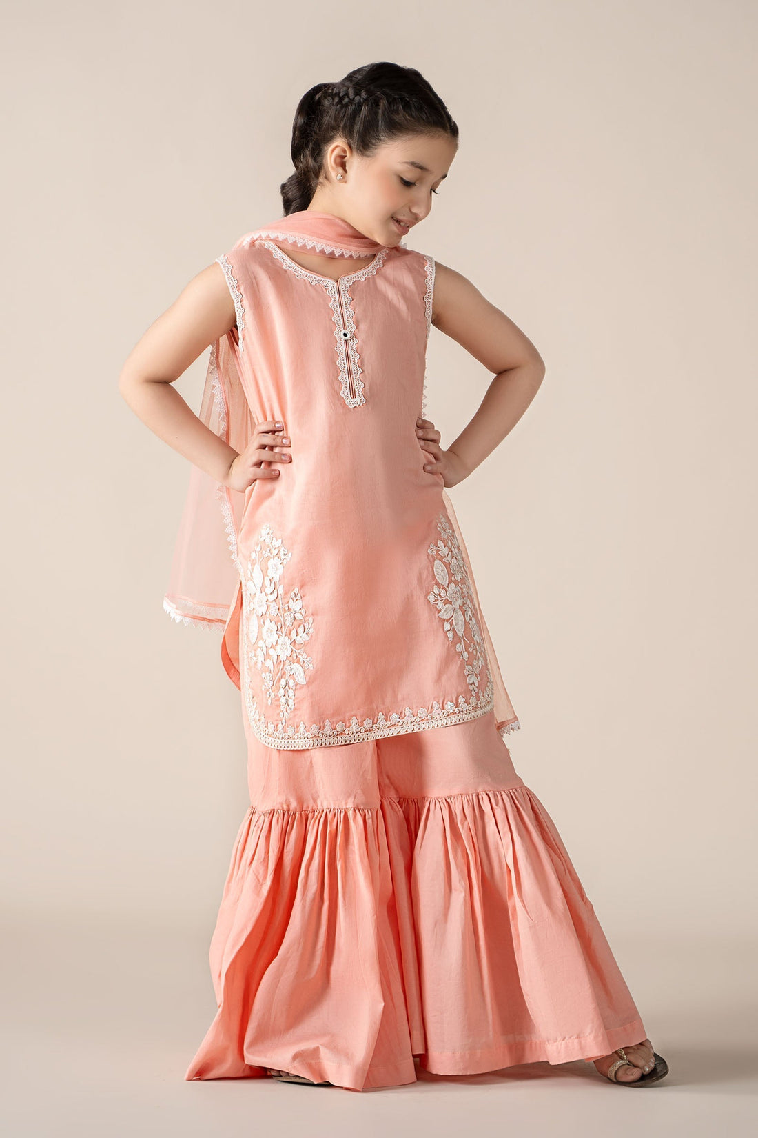 Maria B | 3 Piece Embroidered Lawn Suit | MKD-EF25-60 - House Of Hania