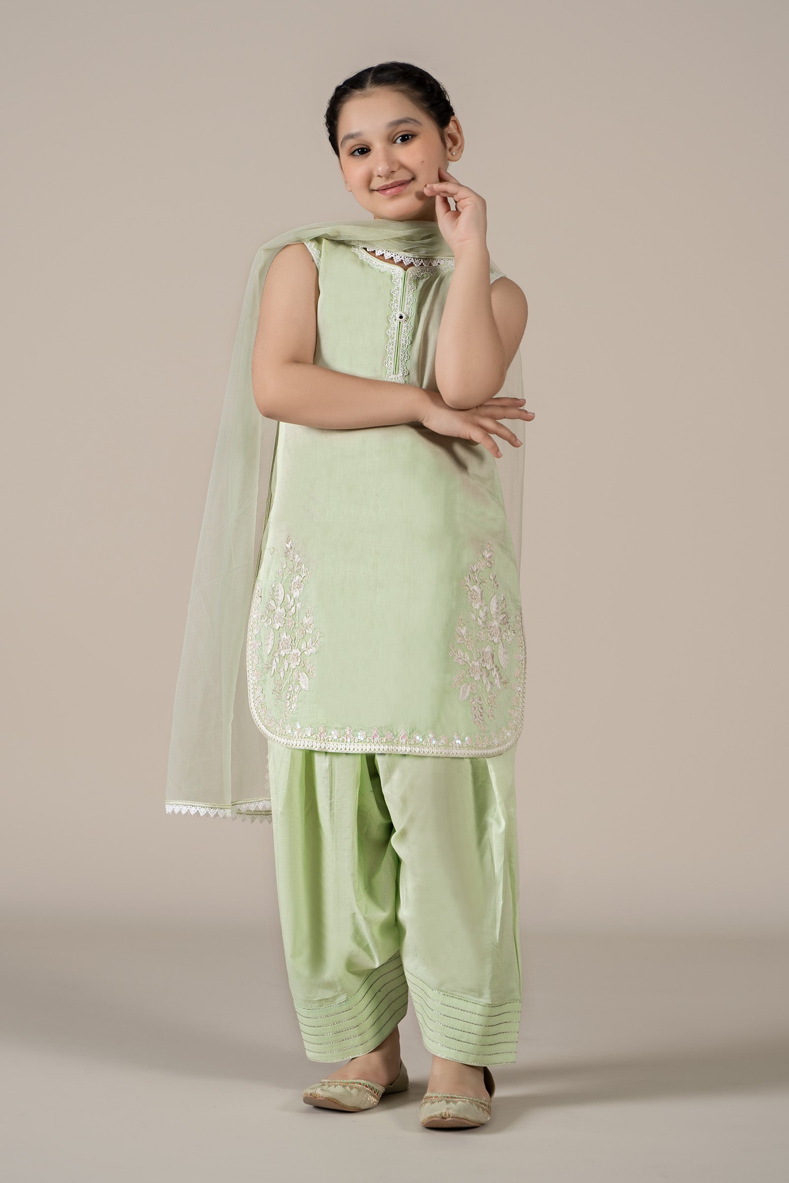 Maria B | 3 Piece Embroidered Lawn Suit | MKD-EF25-60 - House Of Hania
