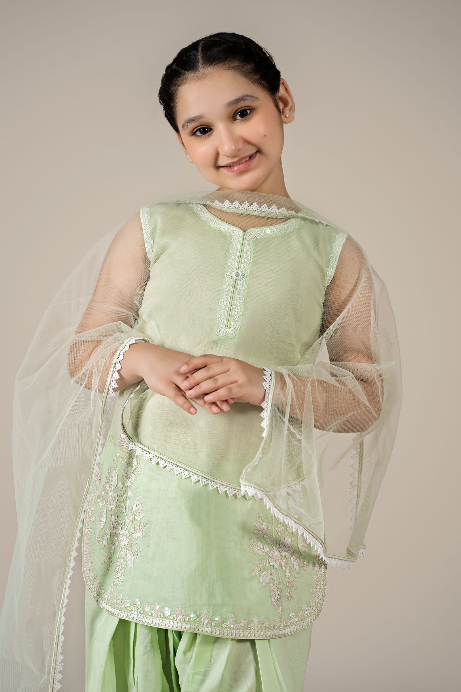 Maria B | 3 Piece Embroidered Lawn Suit | MKD-EF25-60 - House Of Hania