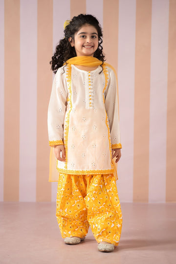 Maria B | 3 Piece Embroidered Lawn Suit | MKD-EF25-66 - House Of Hania