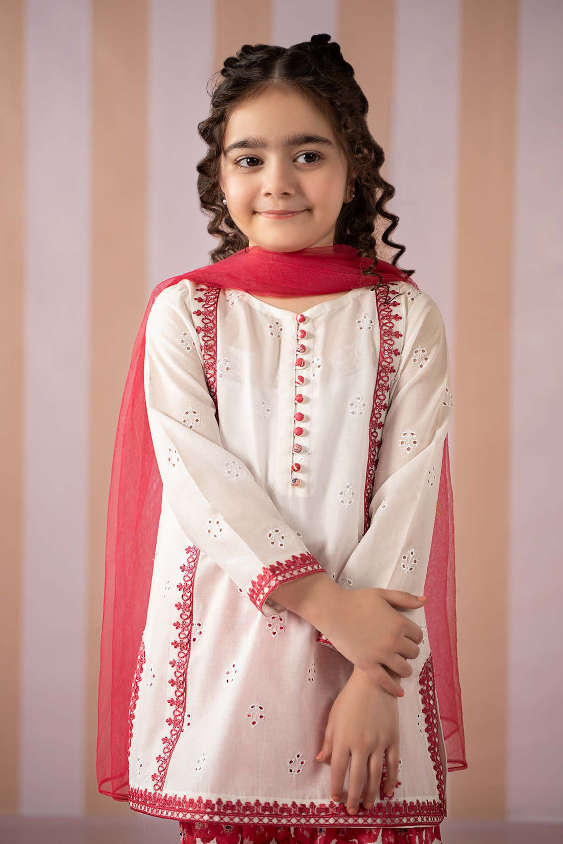 Maria B | 3 Piece Embroidered Lawn Suit | MKD-EF25-66 - House Of Hania