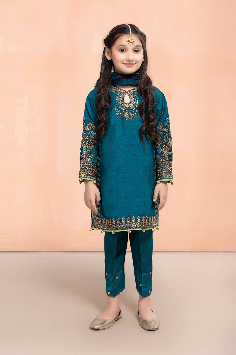 Maria B | 3 Piece Embroidered Lawn Suit | MKS-EF22-30R1 - House Of Hania