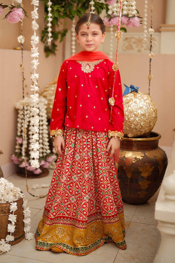 Maria B | 3 Piece Embroidered Linen Suit | MKD-W24-04 - House Of Hania