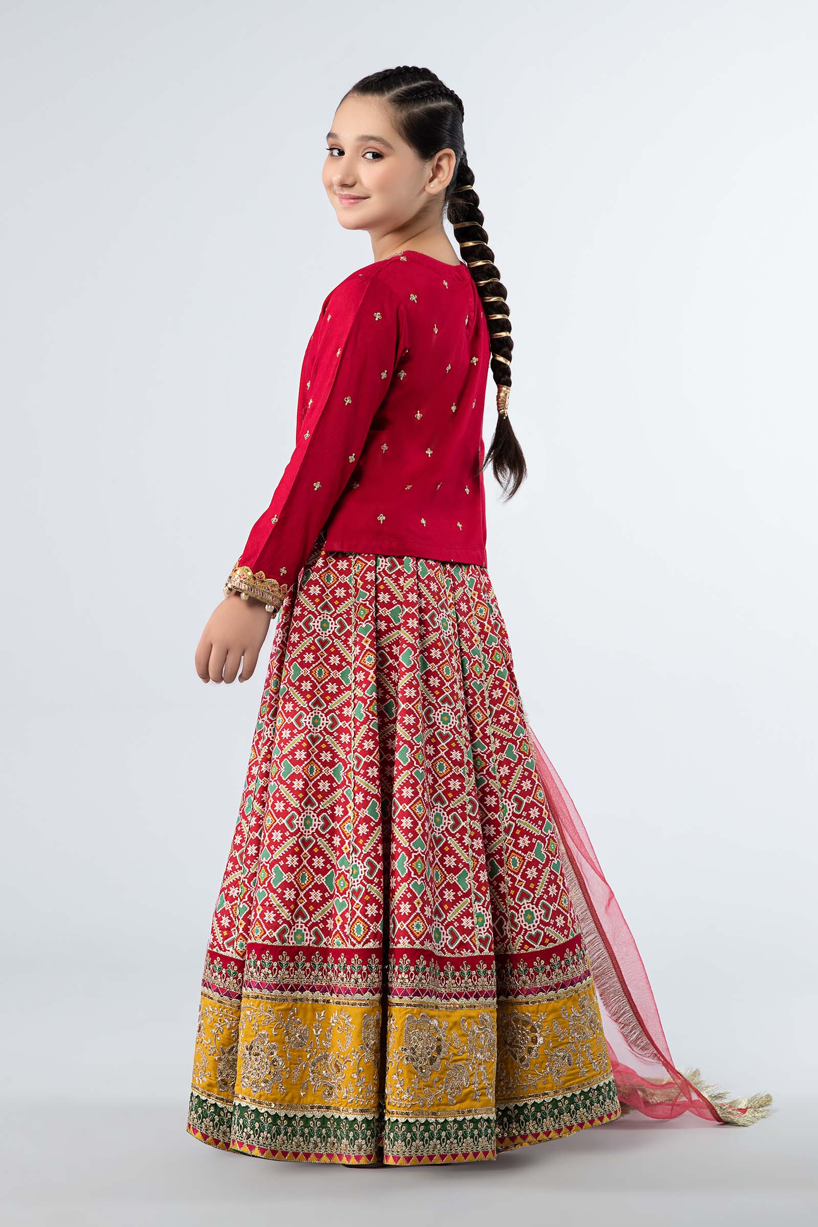 Maria B | 3 Piece Embroidered Linen Suit | MKD-W24-04 - House Of Hania