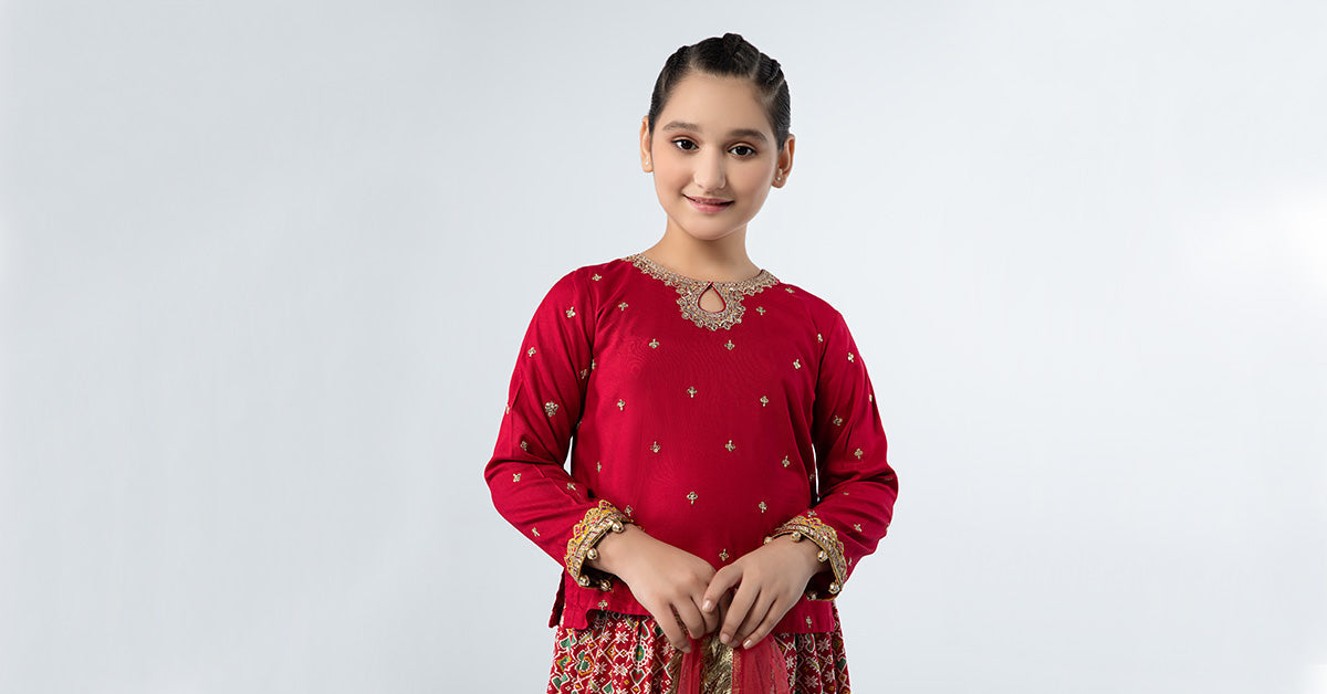 Maria B | 3 Piece Embroidered Linen Suit | MKD-W24-04 - House Of Hania