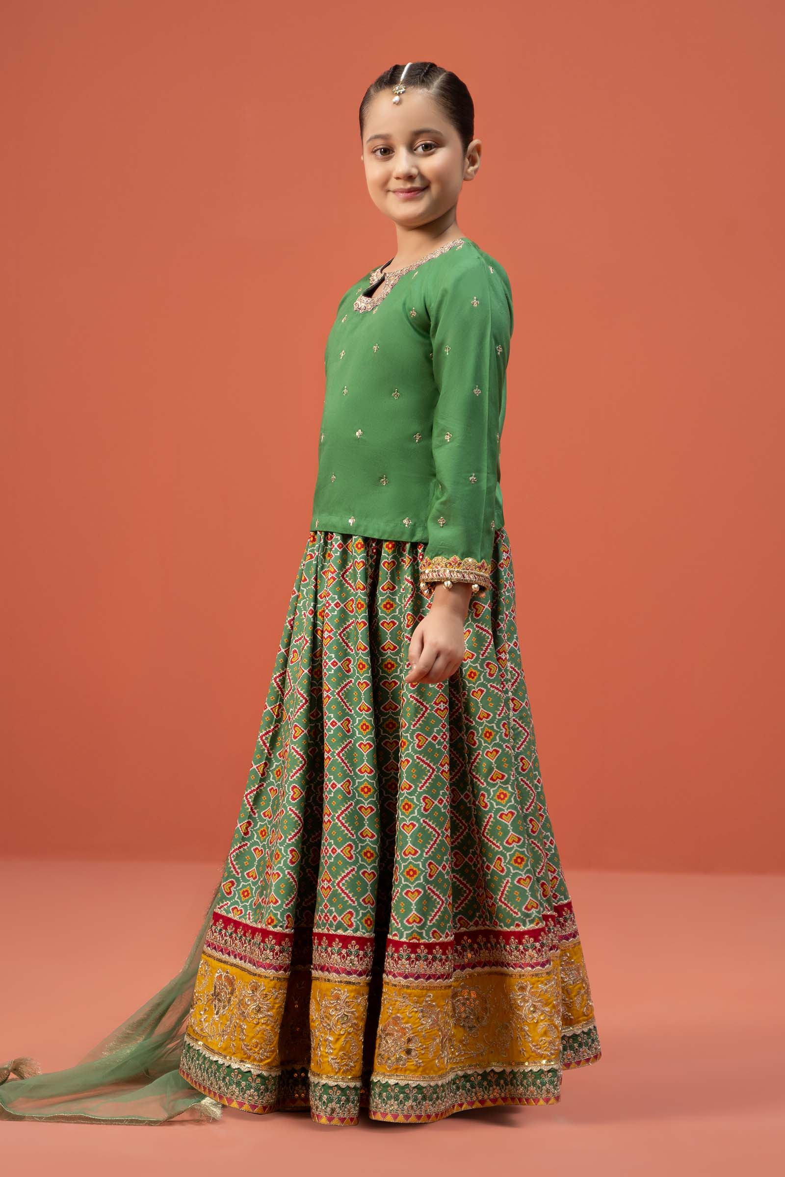 Maria B | 3 Piece Embroidered Linen Suit | MKD-W24-04 - House Of Hania