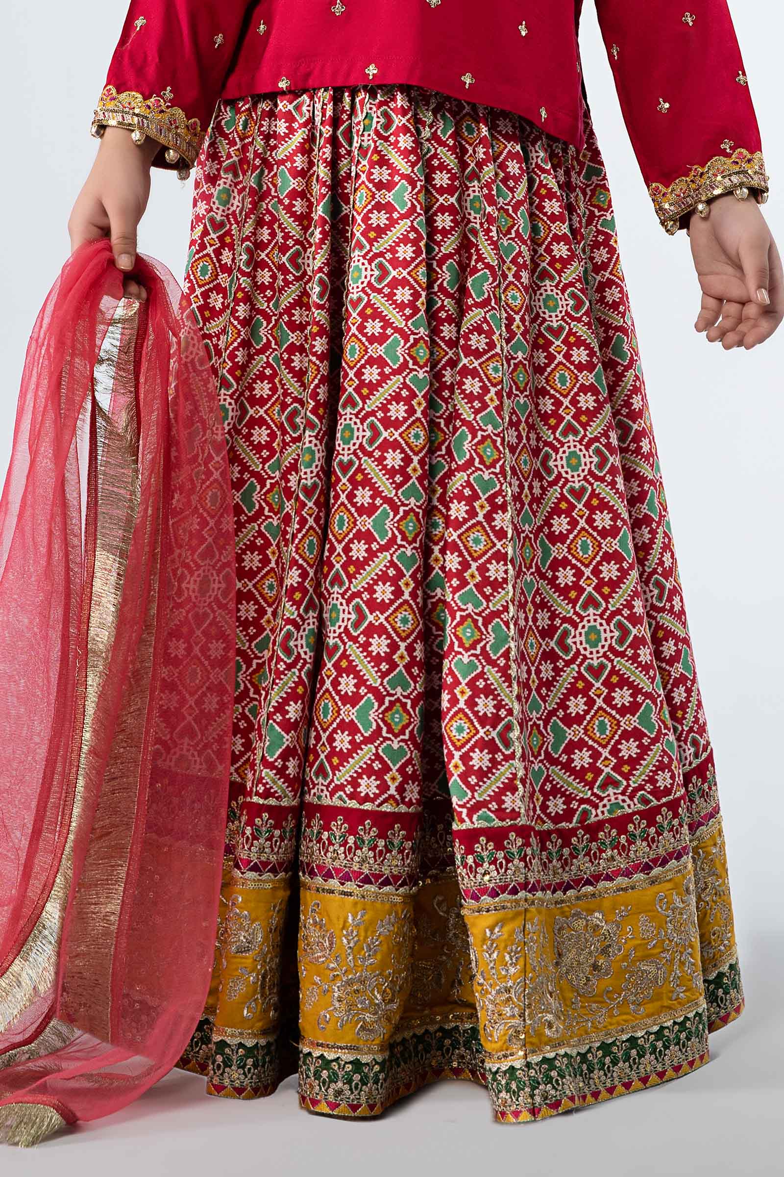 Maria B | 3 Piece Embroidered Linen Suit | MKD-W24-04 - House Of Hania