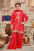 Maria B | 3 Piece Embroidered Marina Twill Suit | MKD-W24-12 - House Of Hania