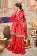 Maria B | 3 Piece Embroidered Marina Twill Suit | MKD-W24-12 - House Of Hania