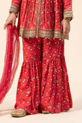 Maria B | 3 Piece Embroidered Marina Twill Suit | MKD-W24-12 - House Of Hania