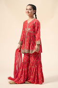 Maria B | 3 Piece Embroidered Marina Twill Suit | MKD-W24-12 - House Of Hania